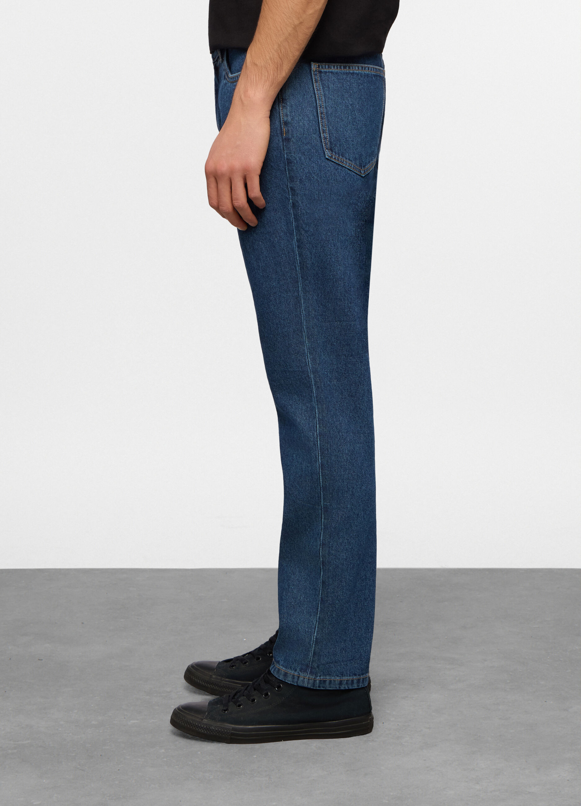 Jeans 5 tasche slim fit in denim uomo_1
