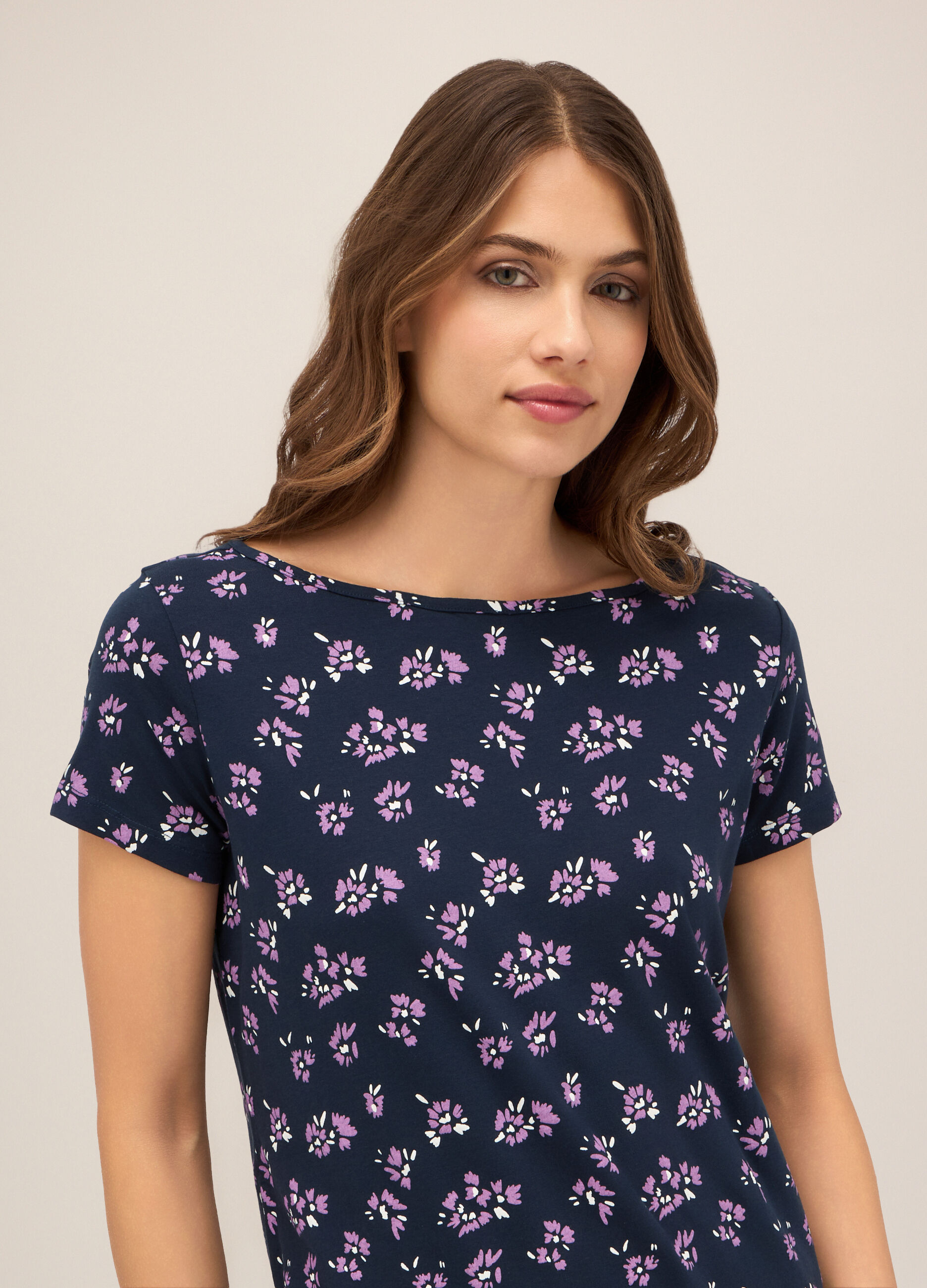 Abito corto in cotone stretch donna_2