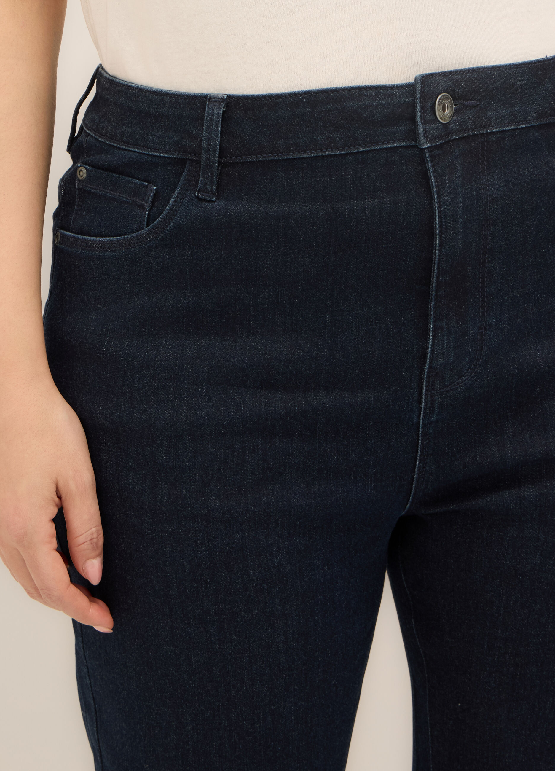 Pantaloni in stretch denim donna curvy _2