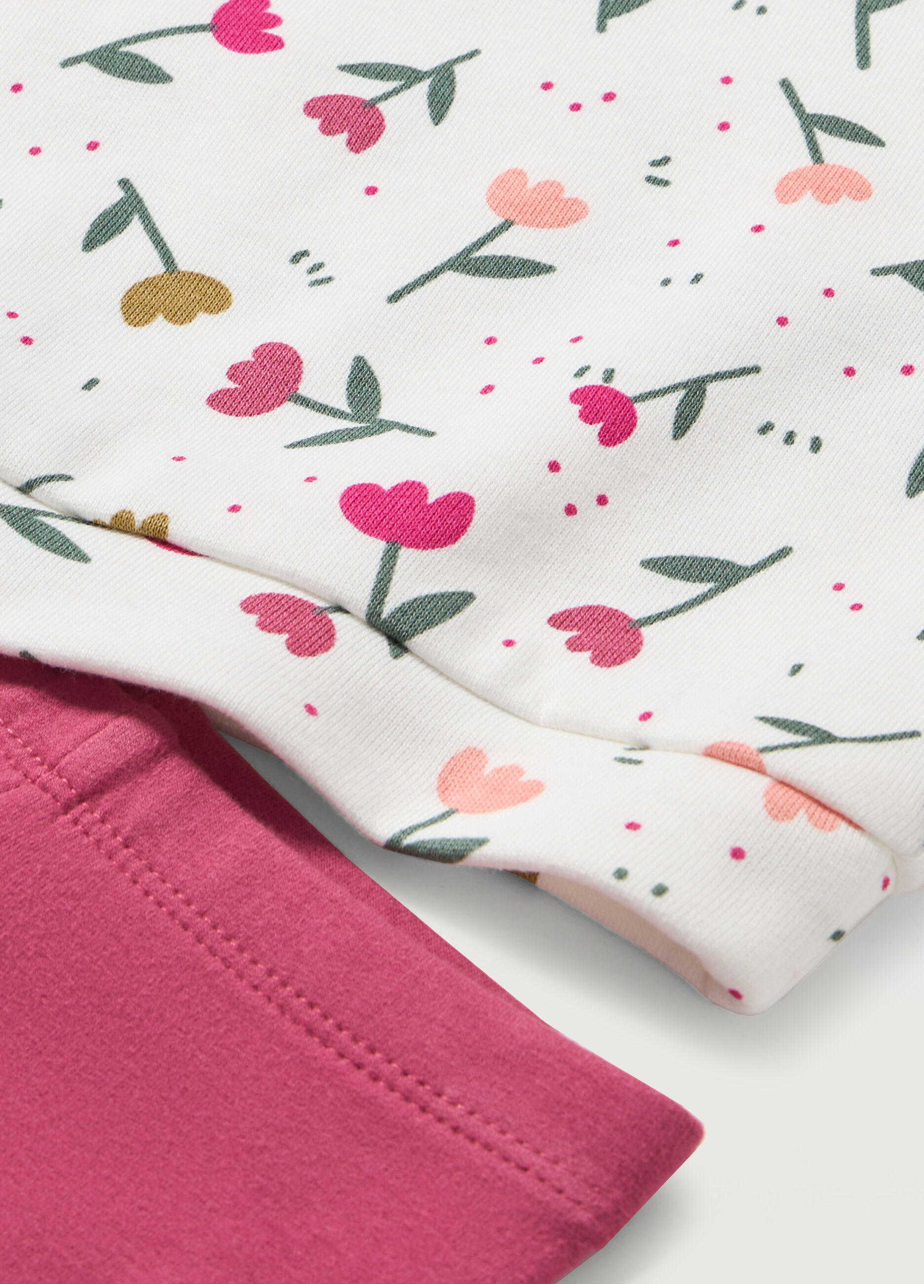 Jogging set in fleece di puro cotone neonata_1