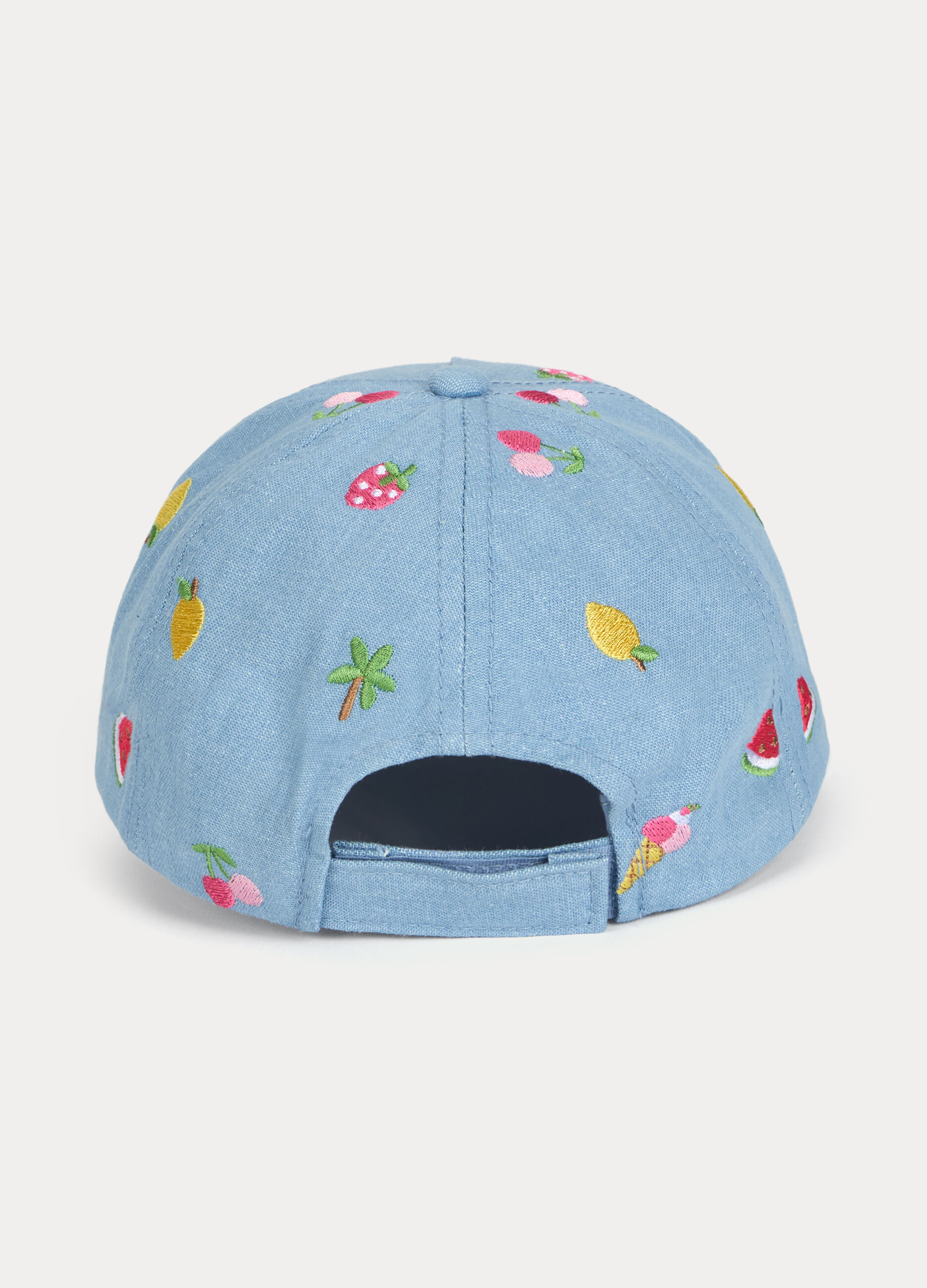 Cappello da baseball in chambray_1
