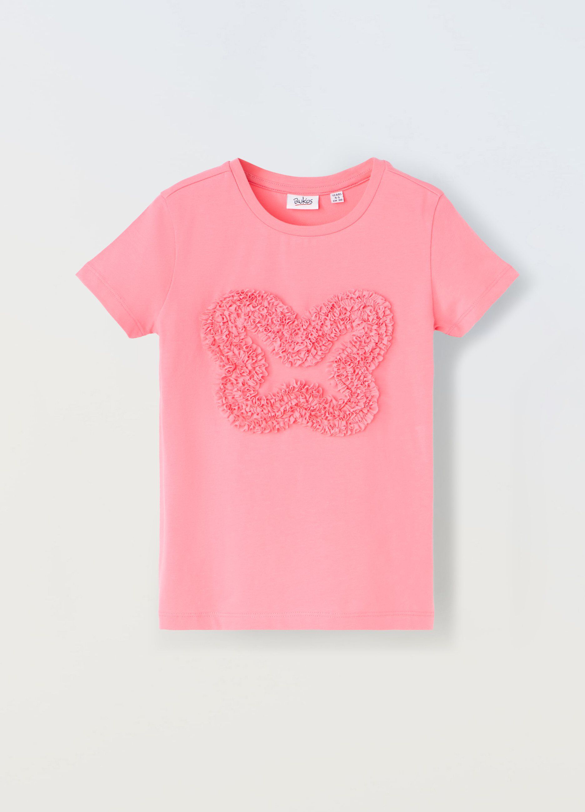 T-shirt in puro cotone con applicazioni bambina