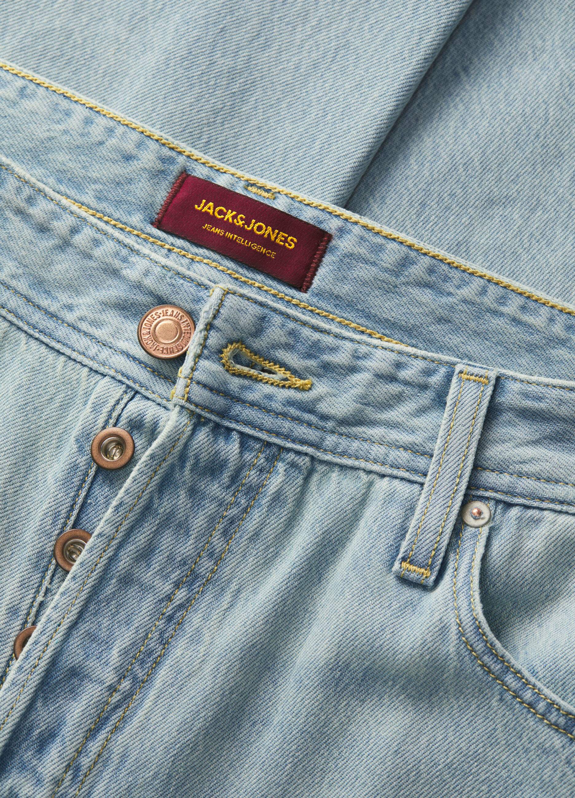 Jeans slim fit in denim di cotone uomo_2