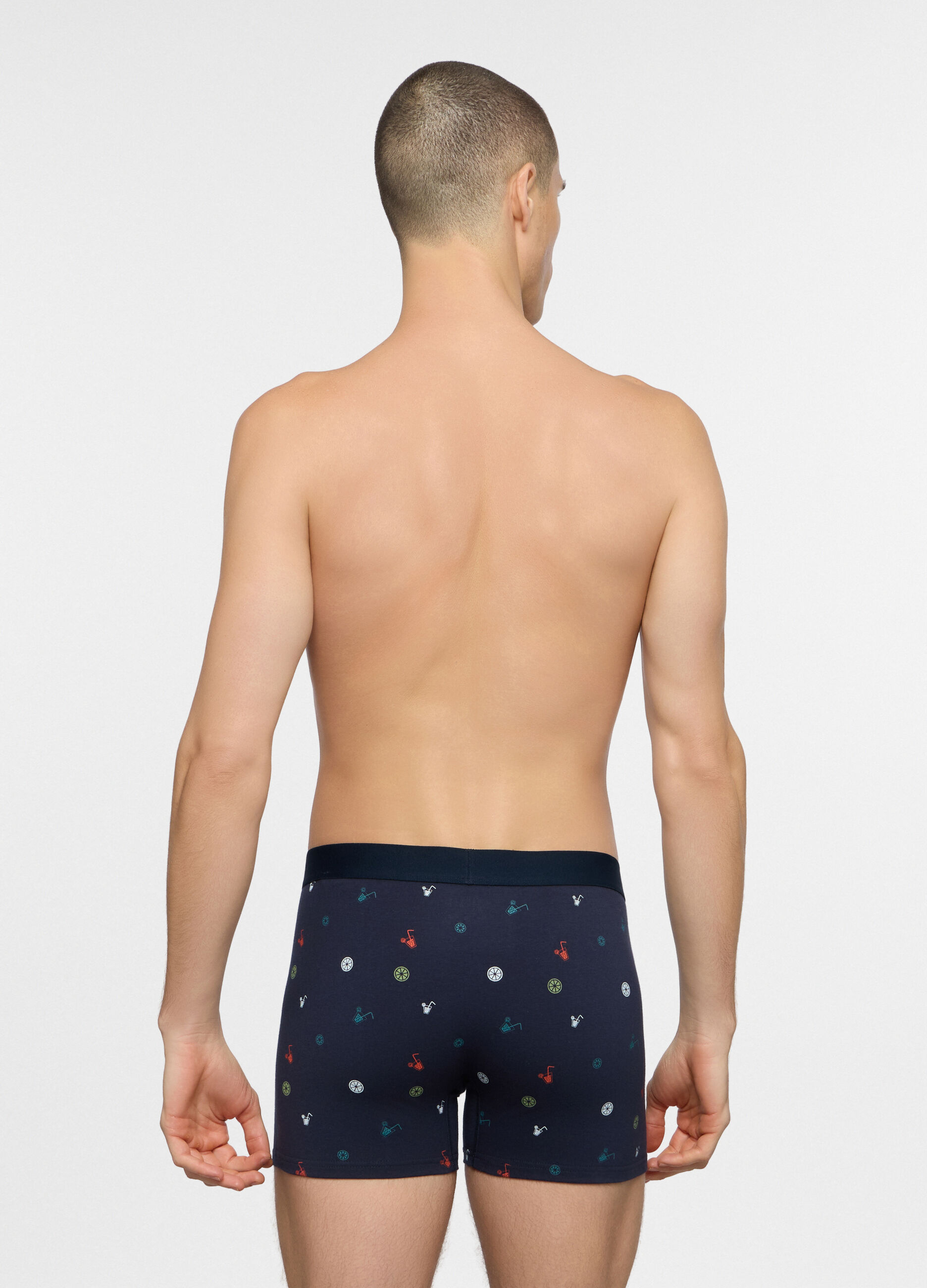 Boxer lunghi in jersey con stampa cocktail uomo_1