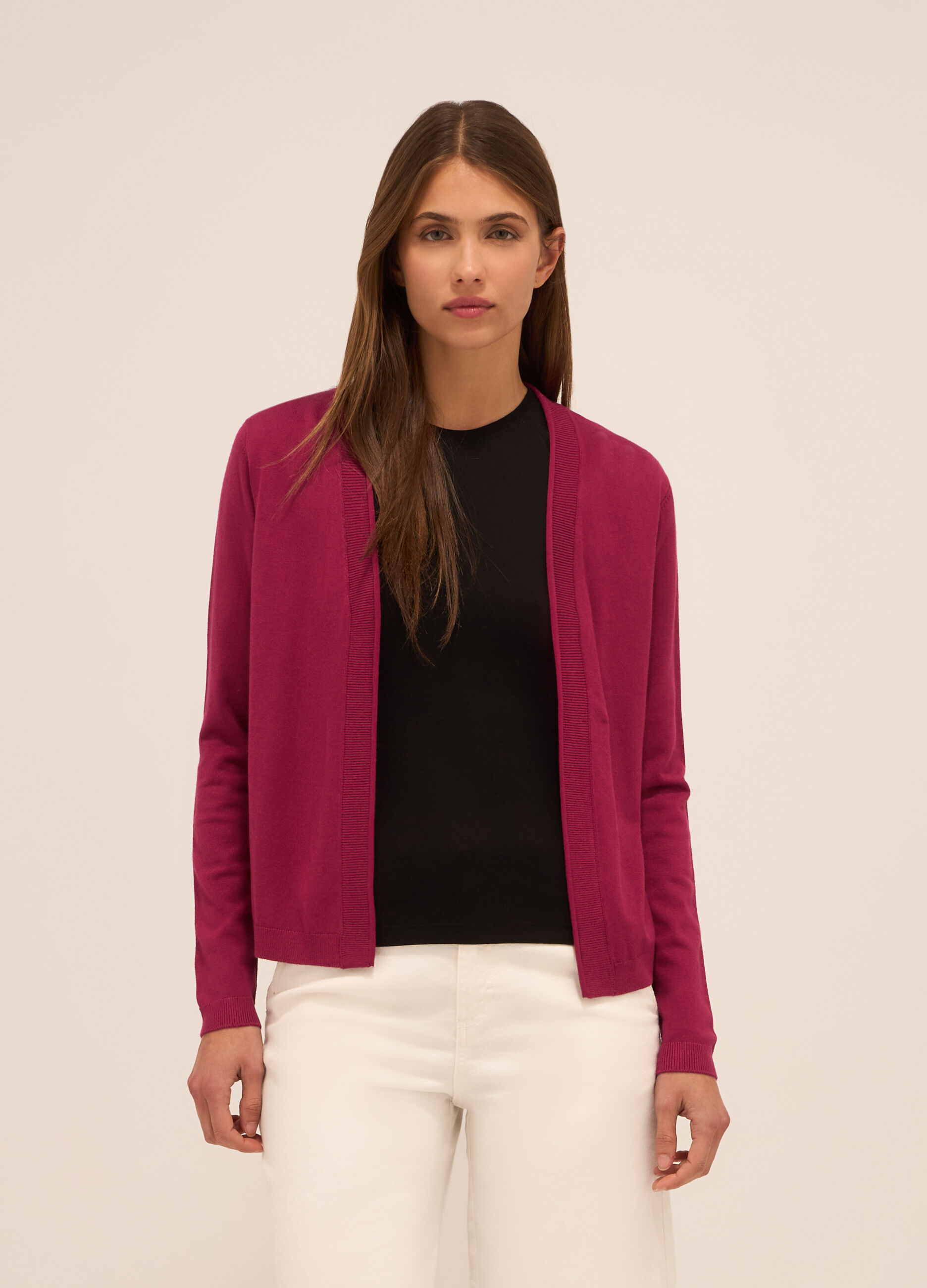 Cardigan misto viscosa donna_0