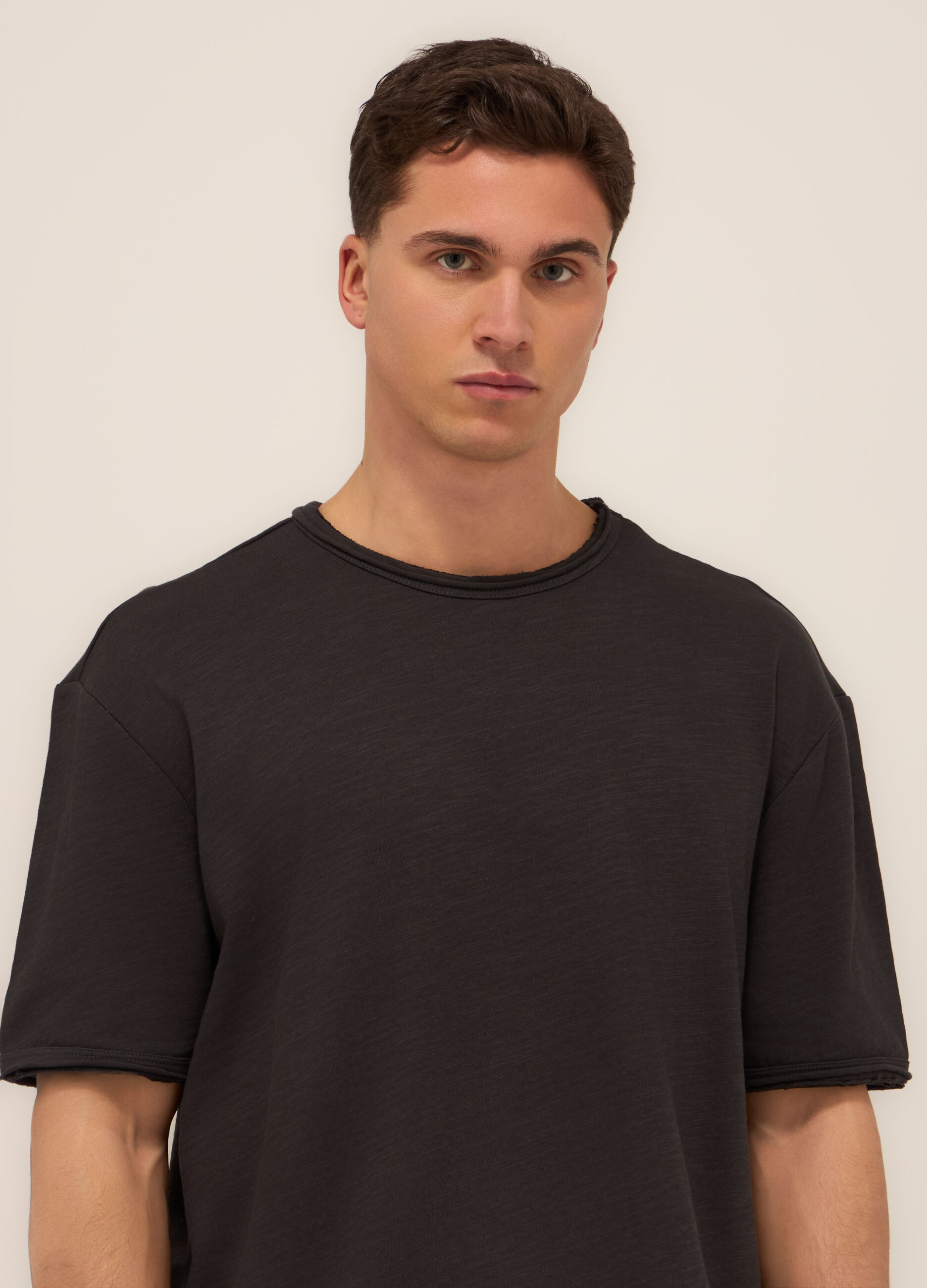 T-shirt girocollo in jersey di cotone uomo_2