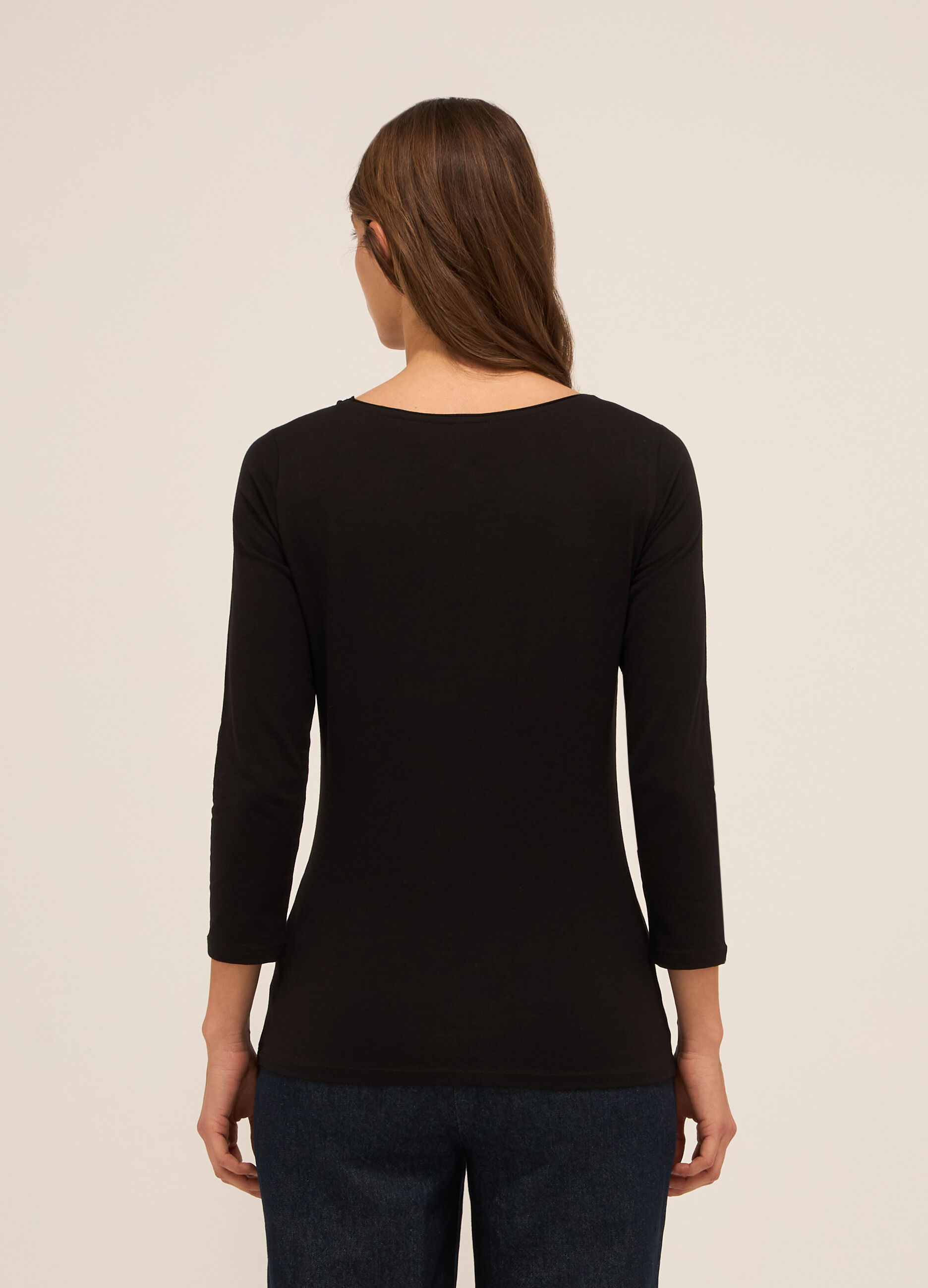 T-shirt in cotone stretch donna_1