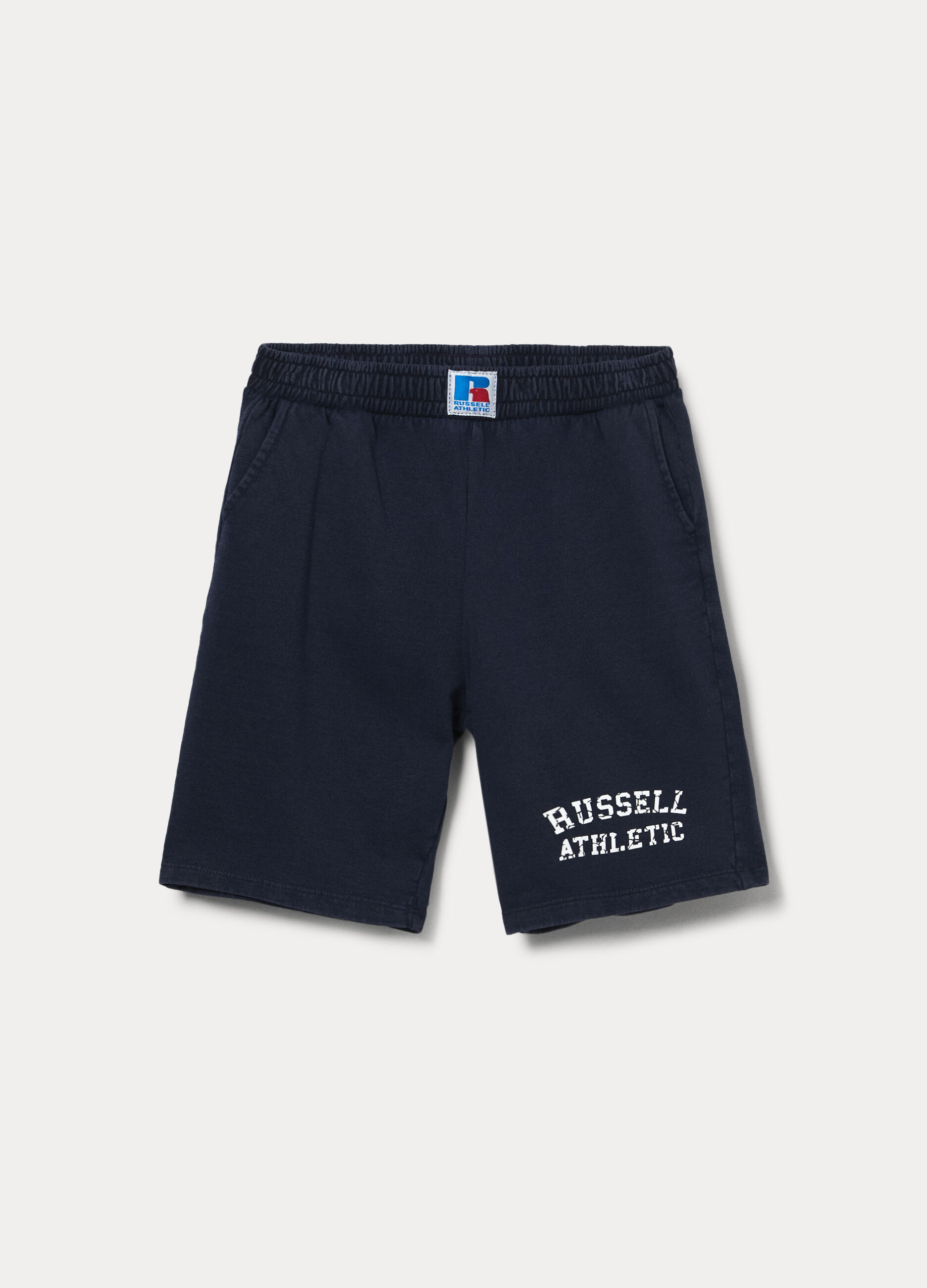 Shorts Russel Athletic in french terry di puro cotone ragazzo_0