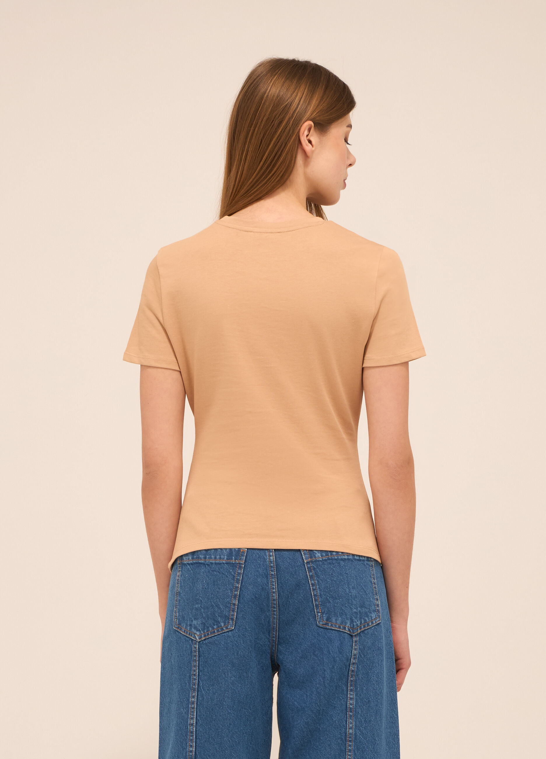 T-shirt in puro cotone donna_1