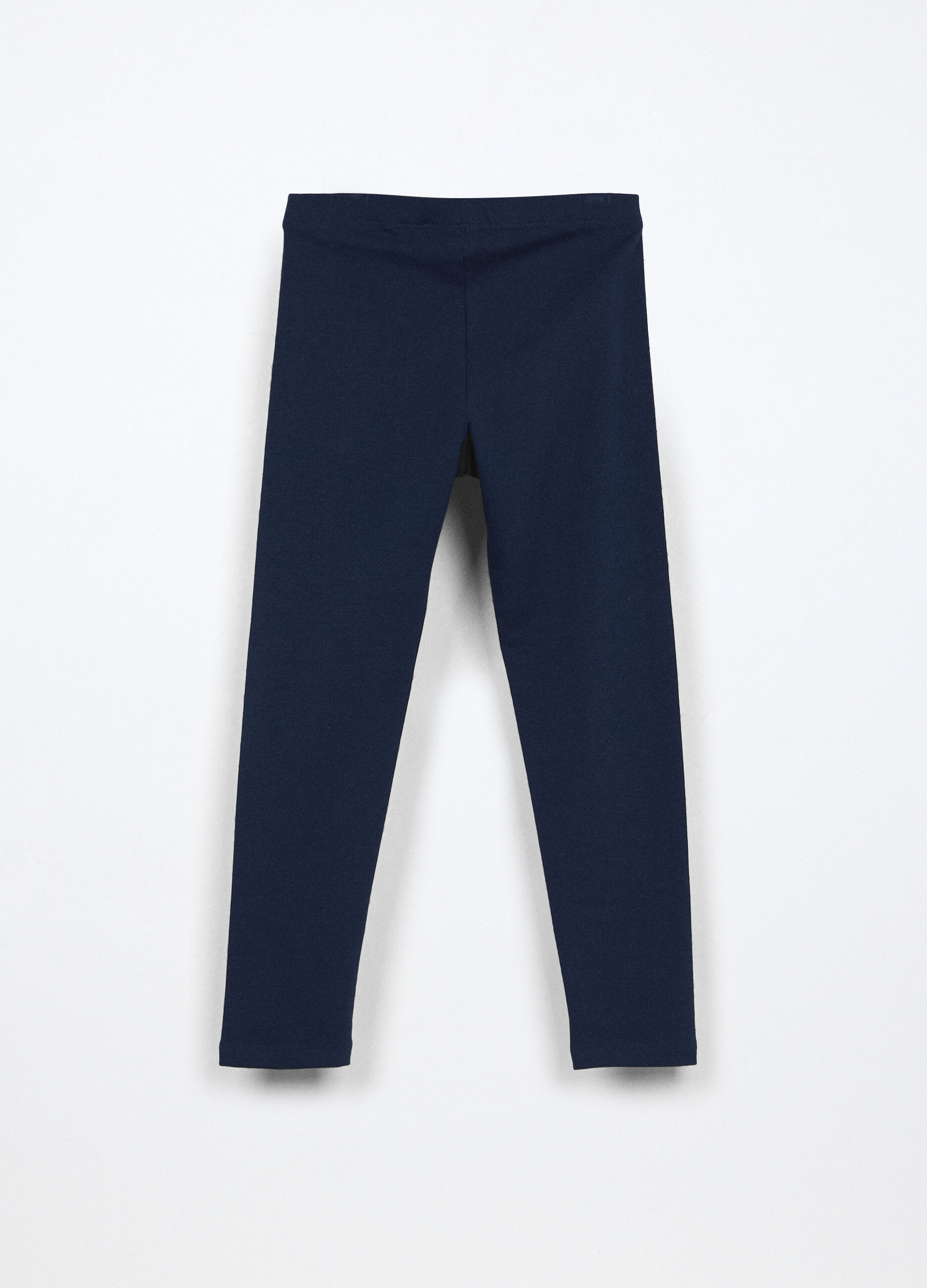 Leggings in jersey di cotone stretch bambina_1