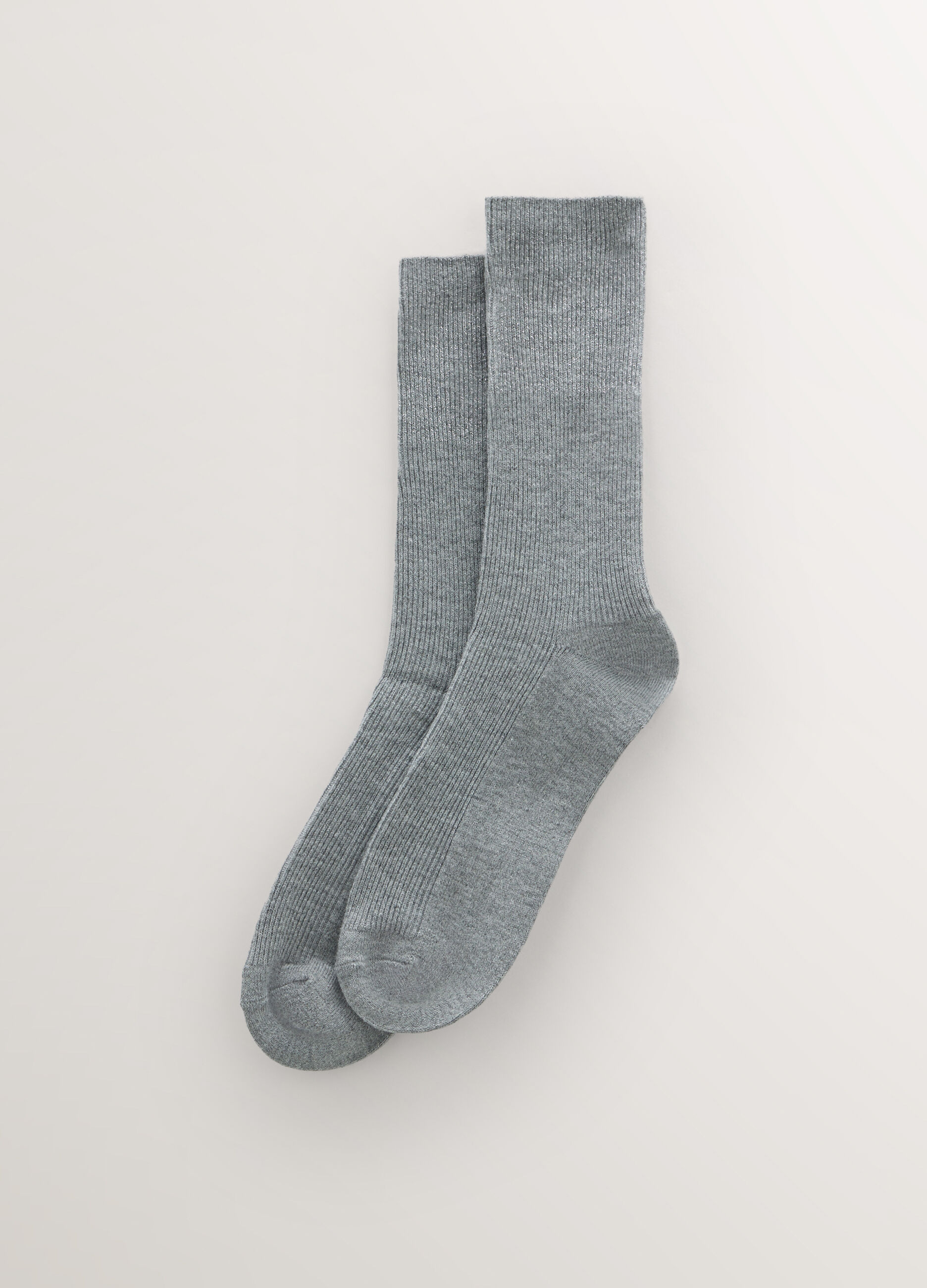 Calze midi misto lana con filo lurex donna_0