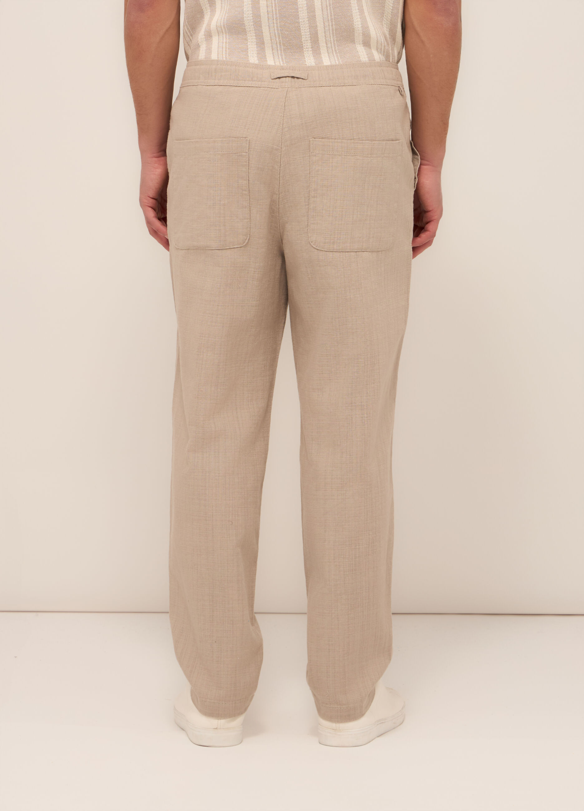 Chino oversize in puro cotone uomo_1