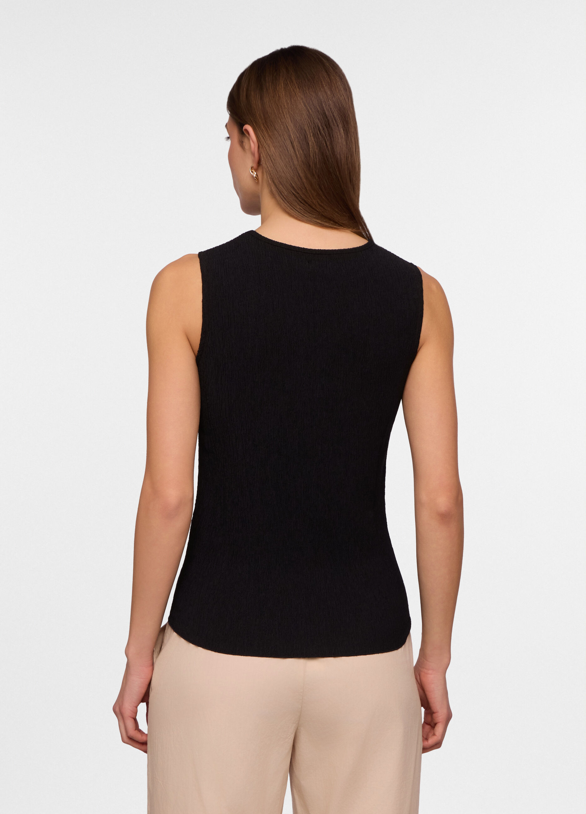 Canotta girocollo stretch donna_1