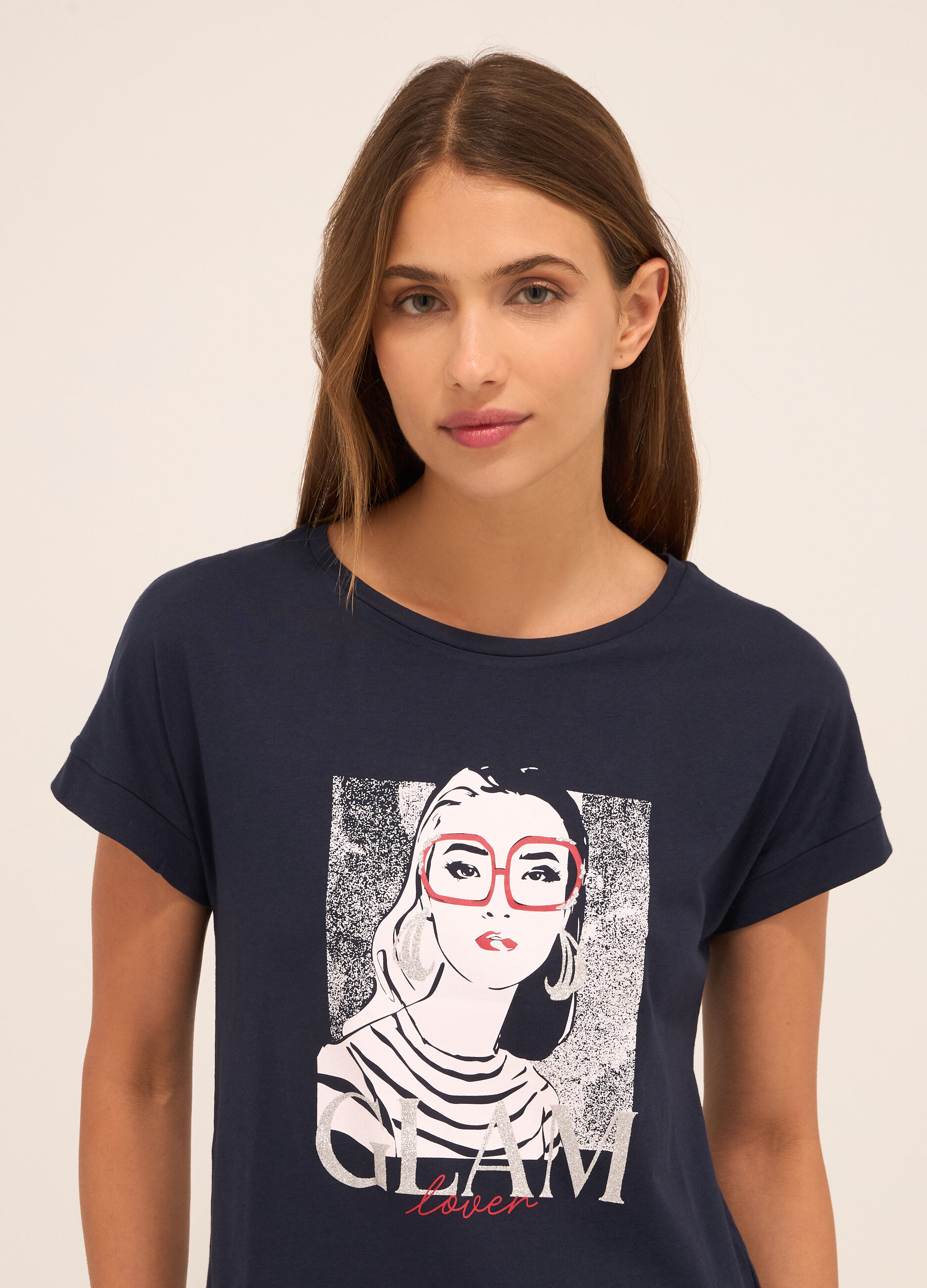 T-shirt in puro cotone donna_2