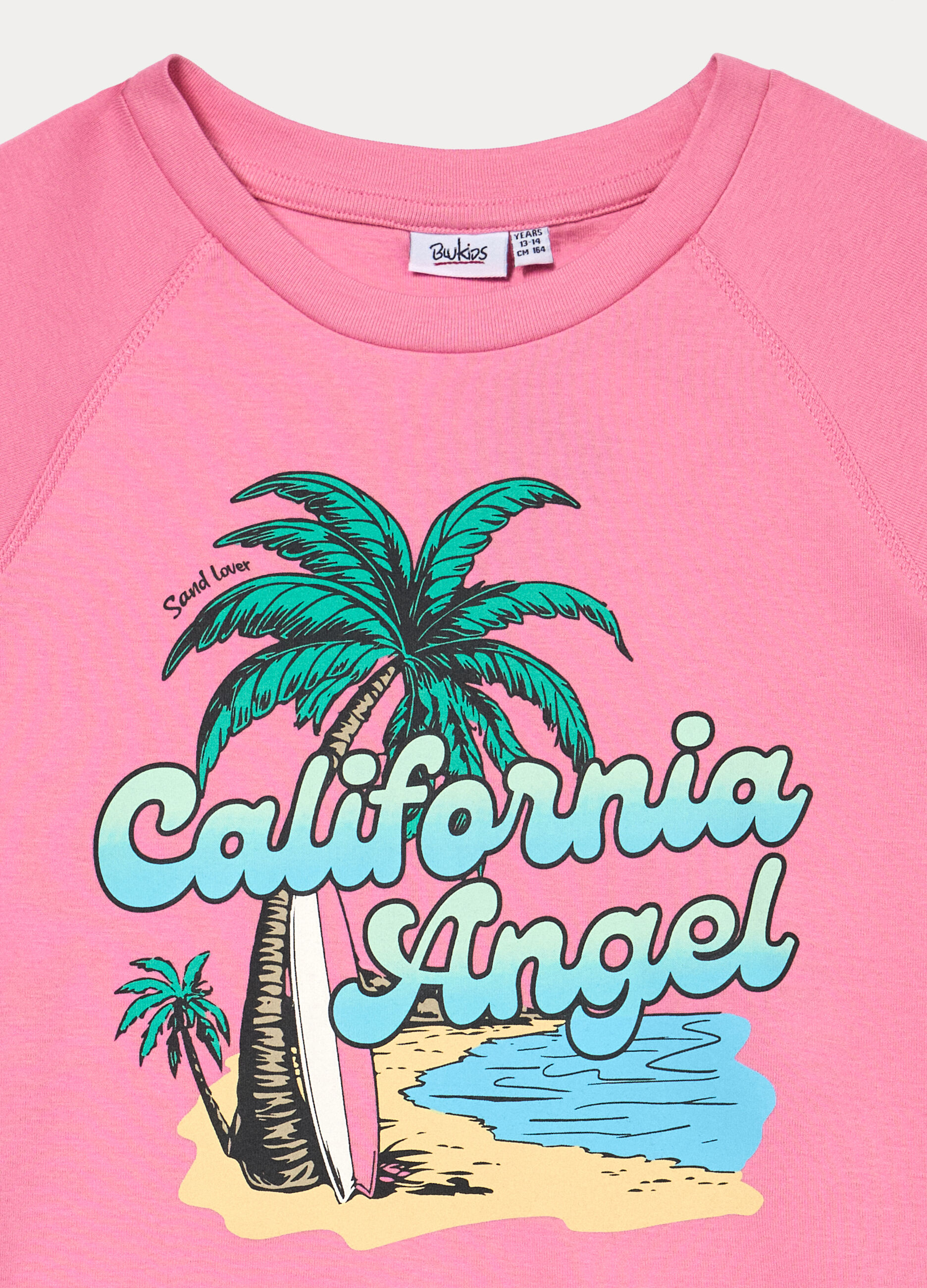 T-shirt fitted in costina stretch ragazza_2