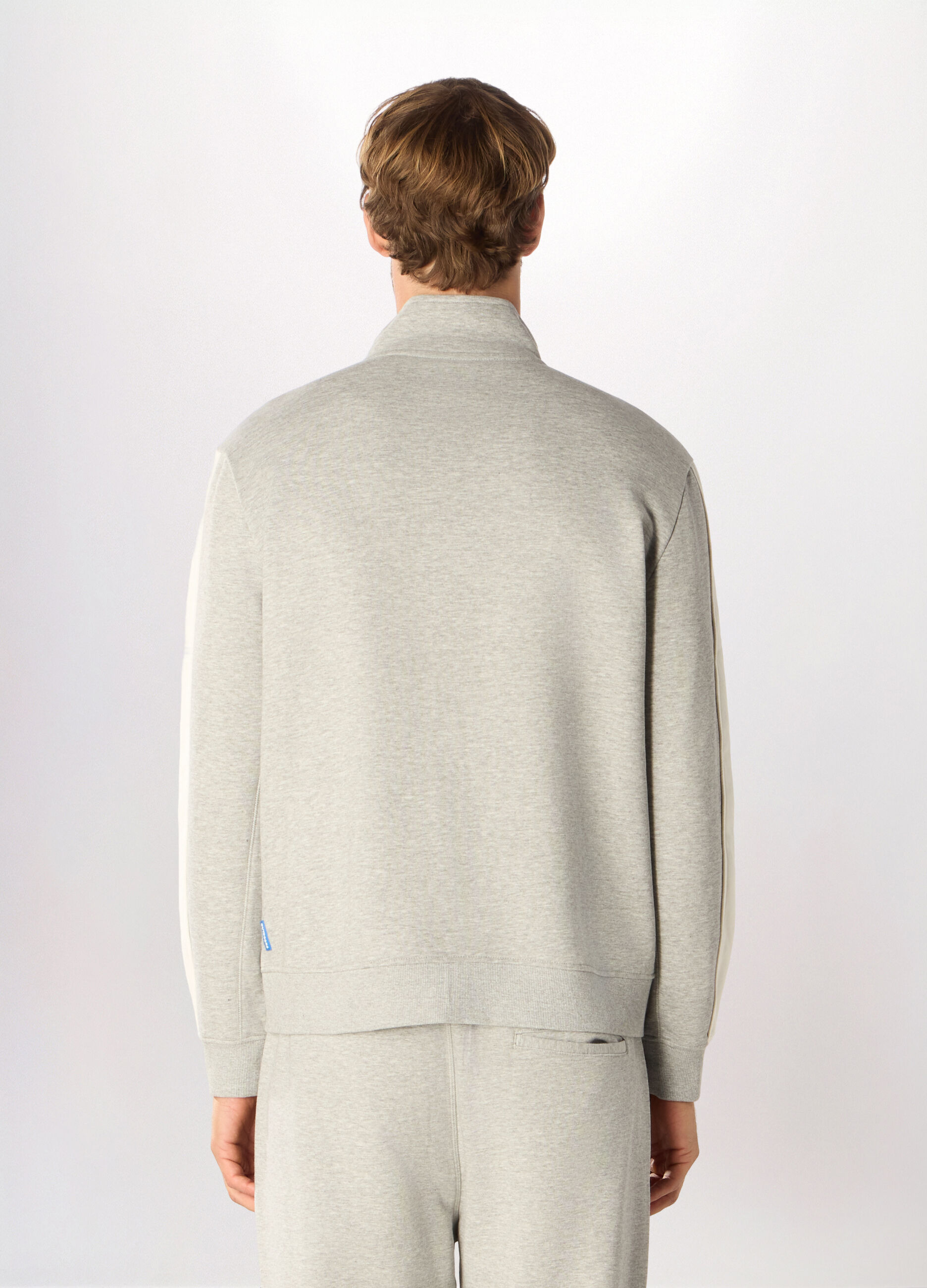 Felpa sportiva in misto cotone uomo_1