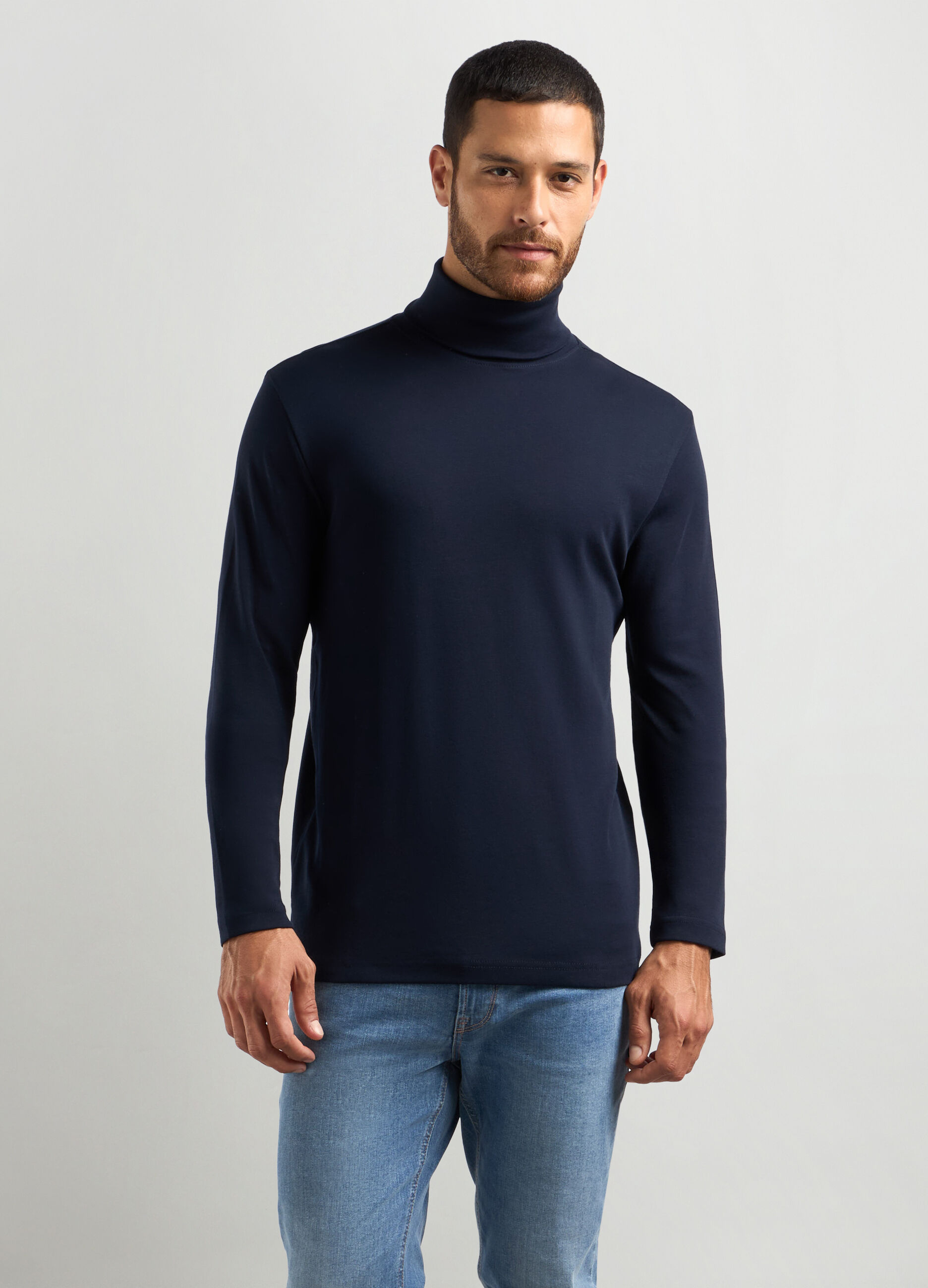 Dolcevita in puro cotone uomo_0