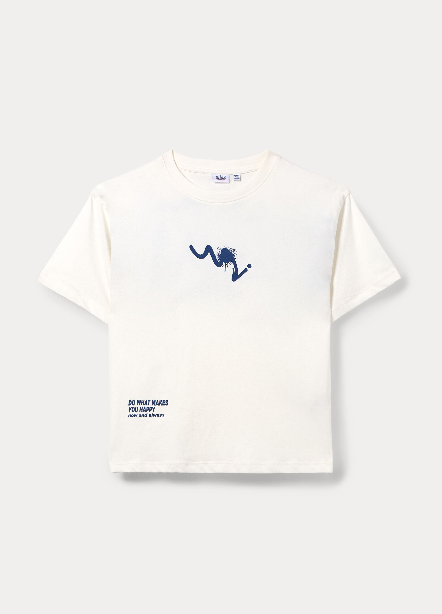 T-shirt girocollo in jersey di puro cotone ragazzo_0