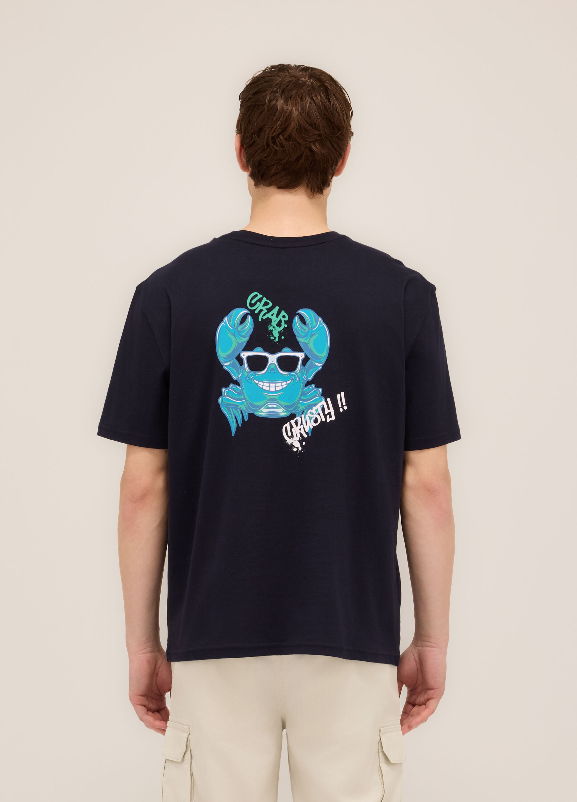 T-shirt girocollo stampa graffiti_1