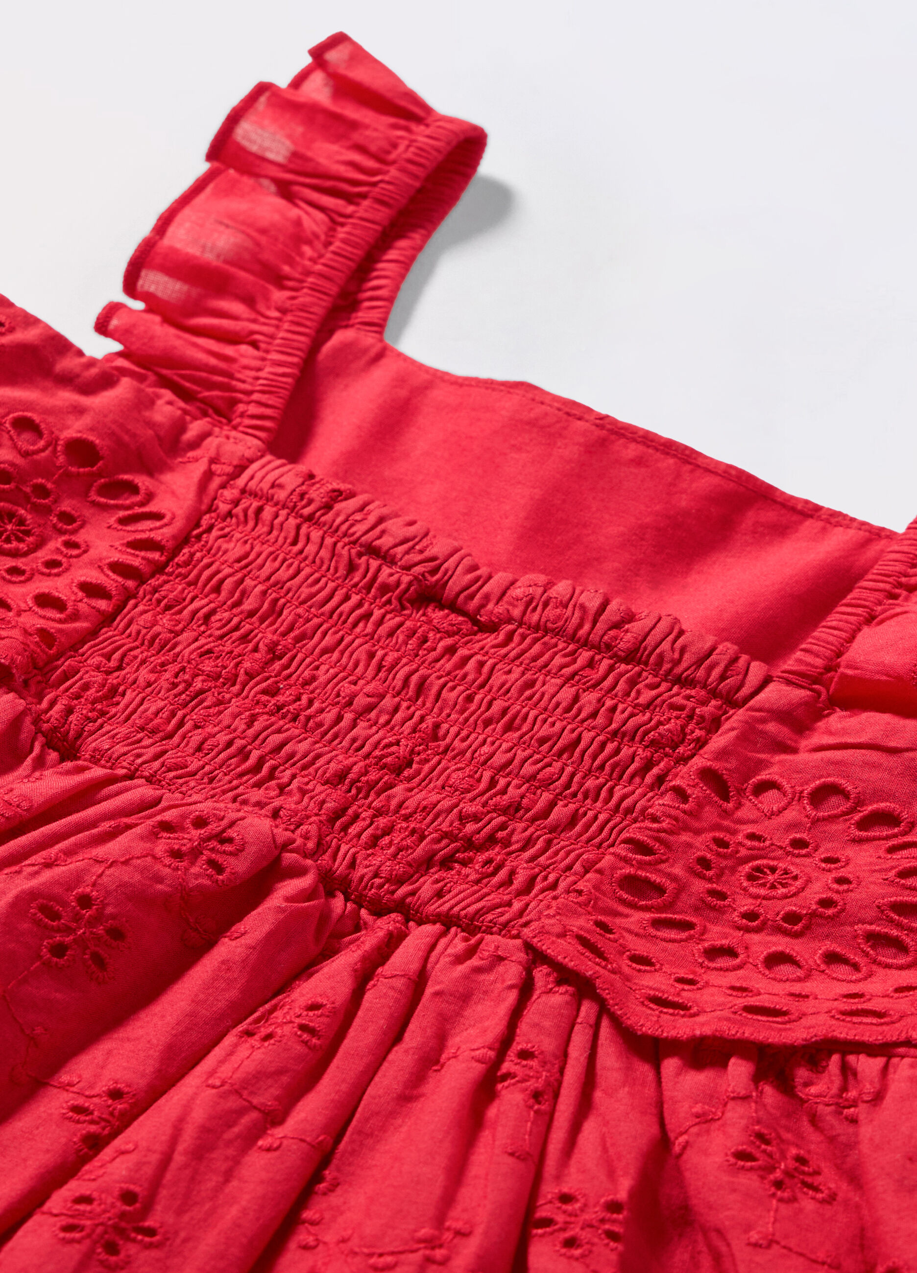 Vestito in puro cotone sangallo bambina_1