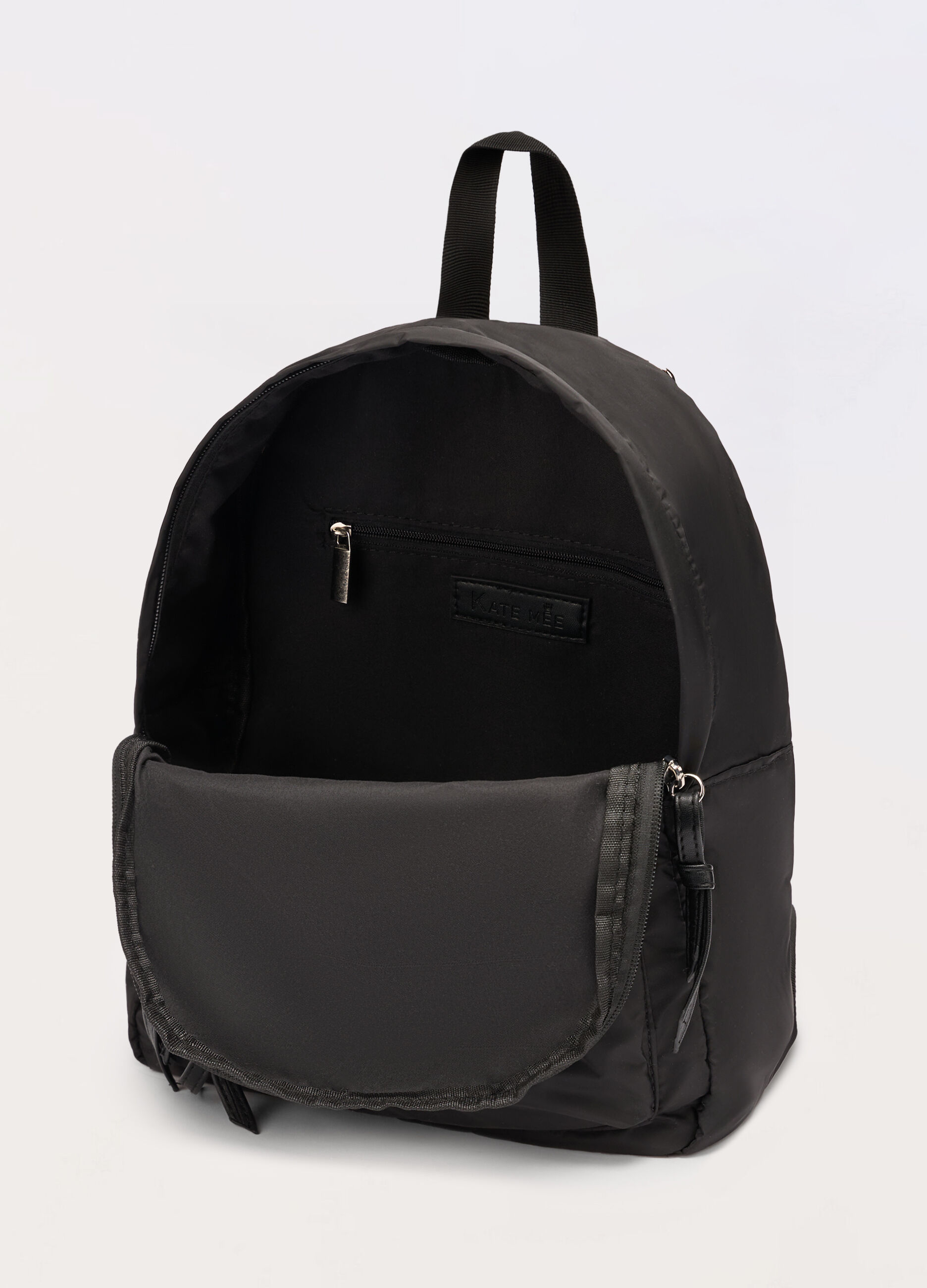 Zaino in tessuto con chiusura a zip donna_2