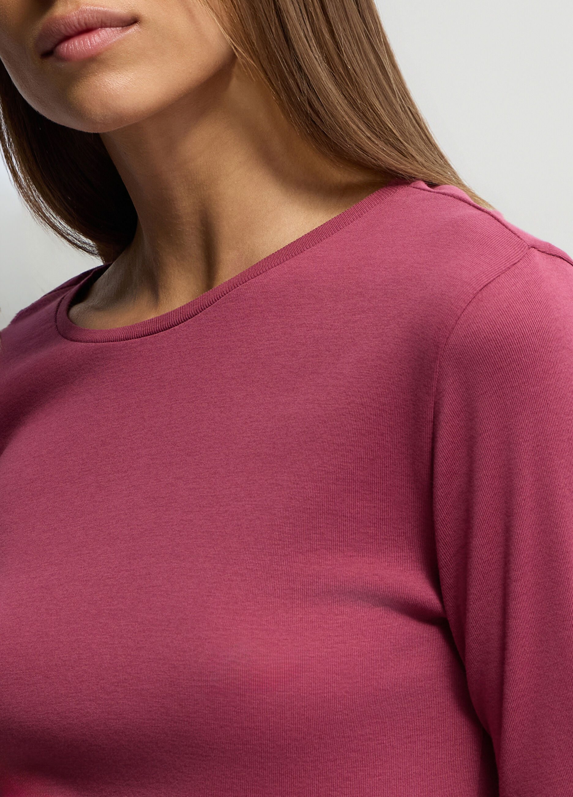 T-shirt girocollo donna_2