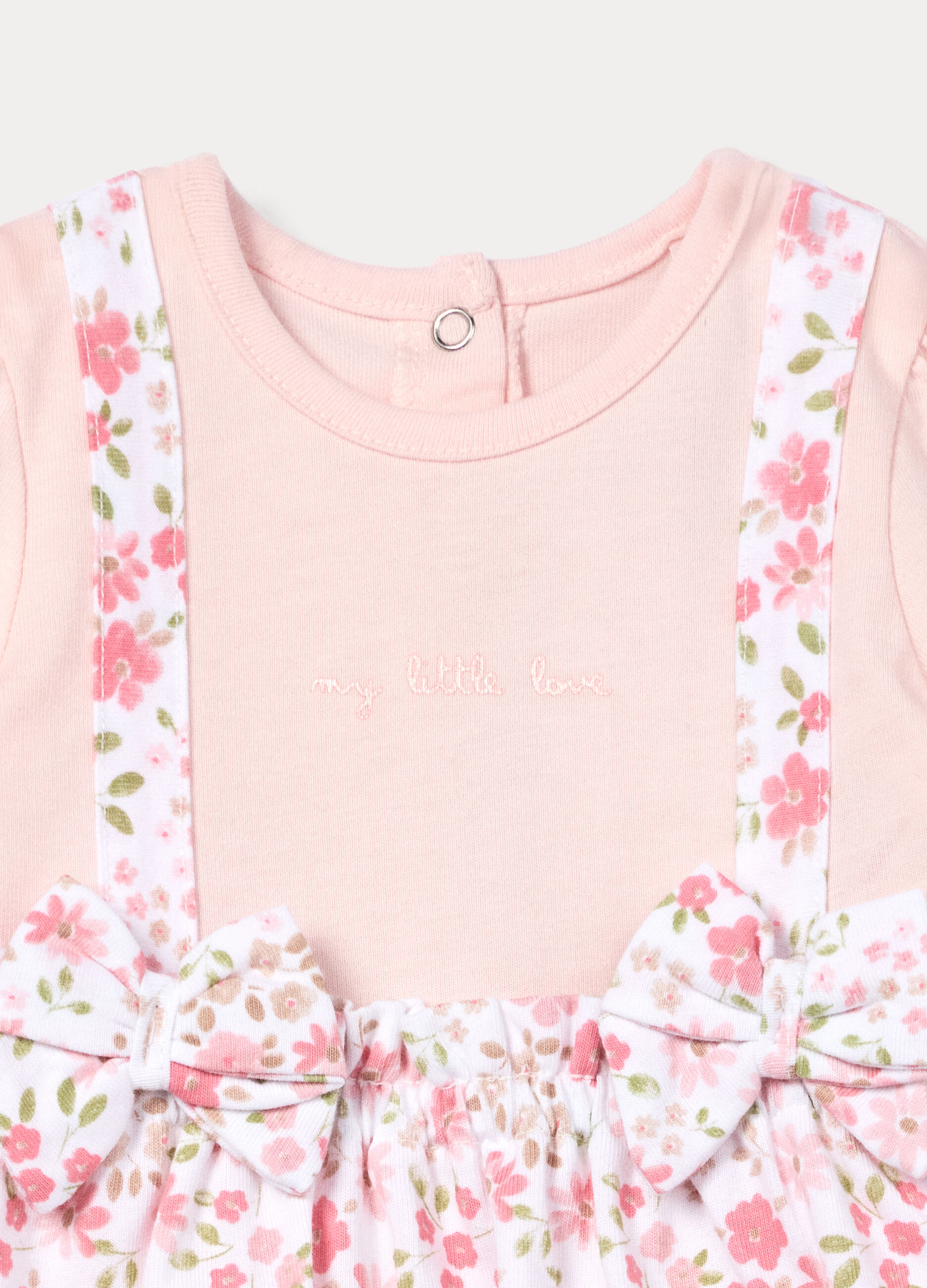 Body-vestito in jersey di puro cotone neonata_2