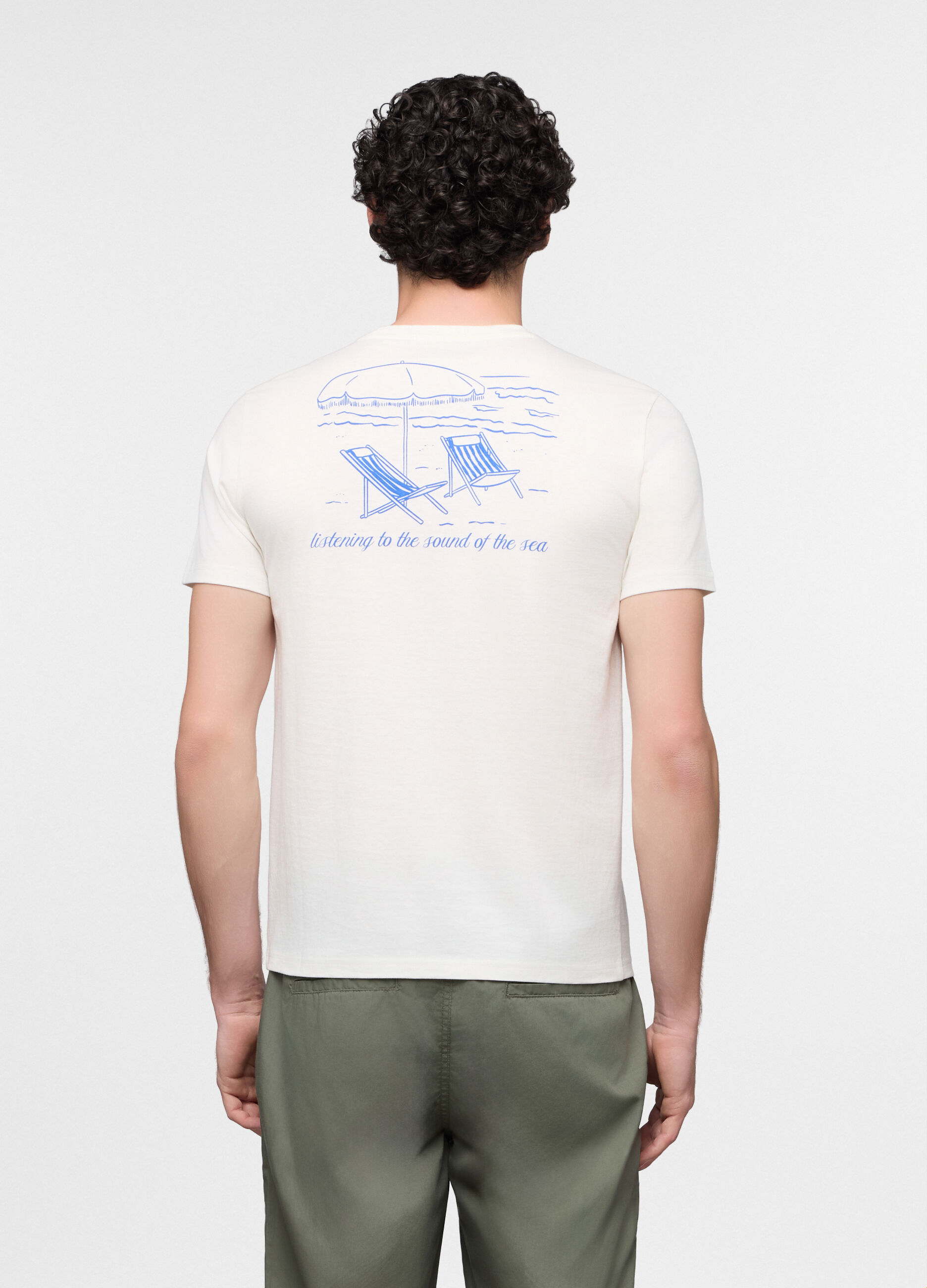 T-shirt girocollo con stampa mini uomo_2