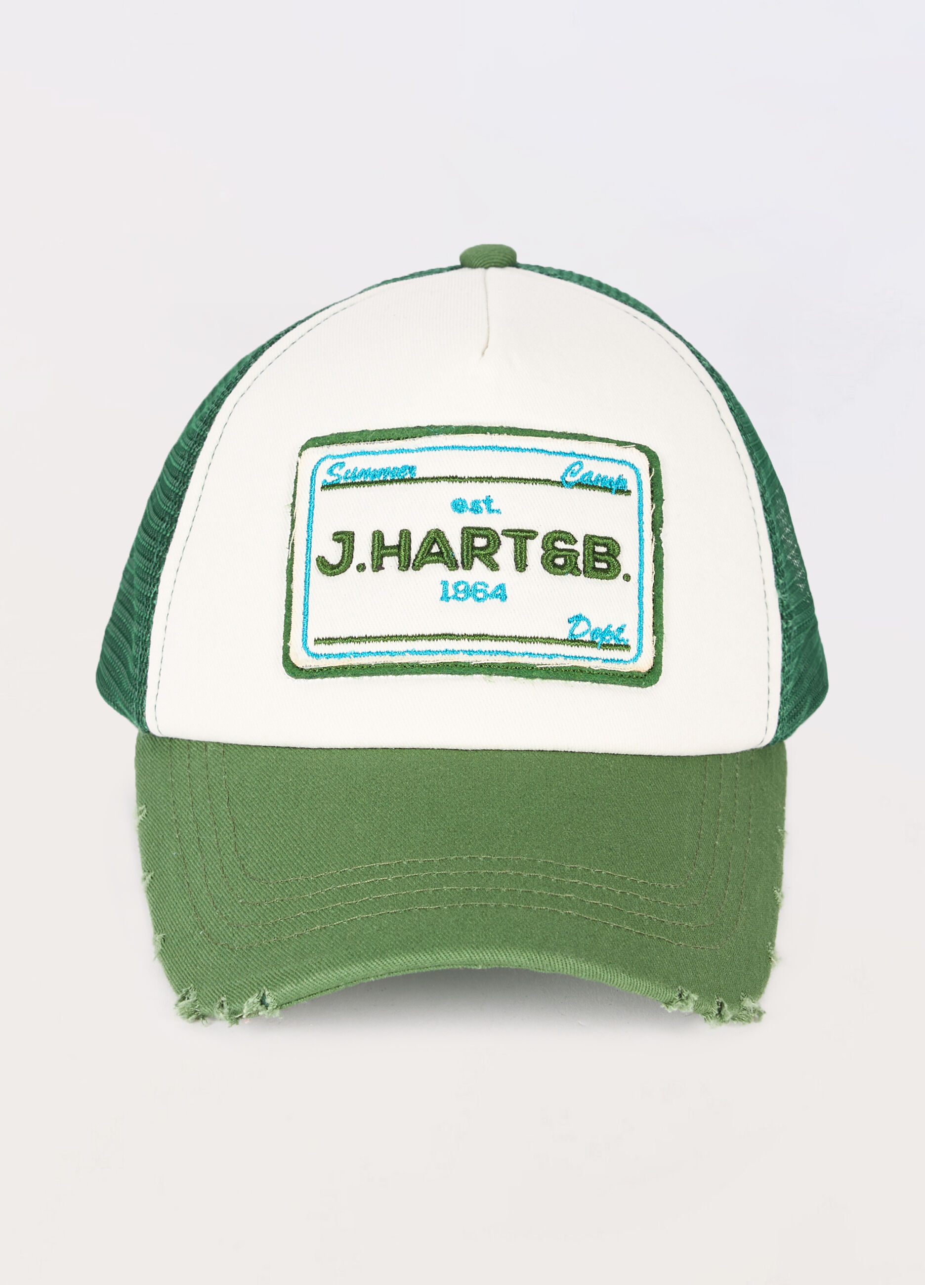 Trucker hat in cotone e rete uomo_0