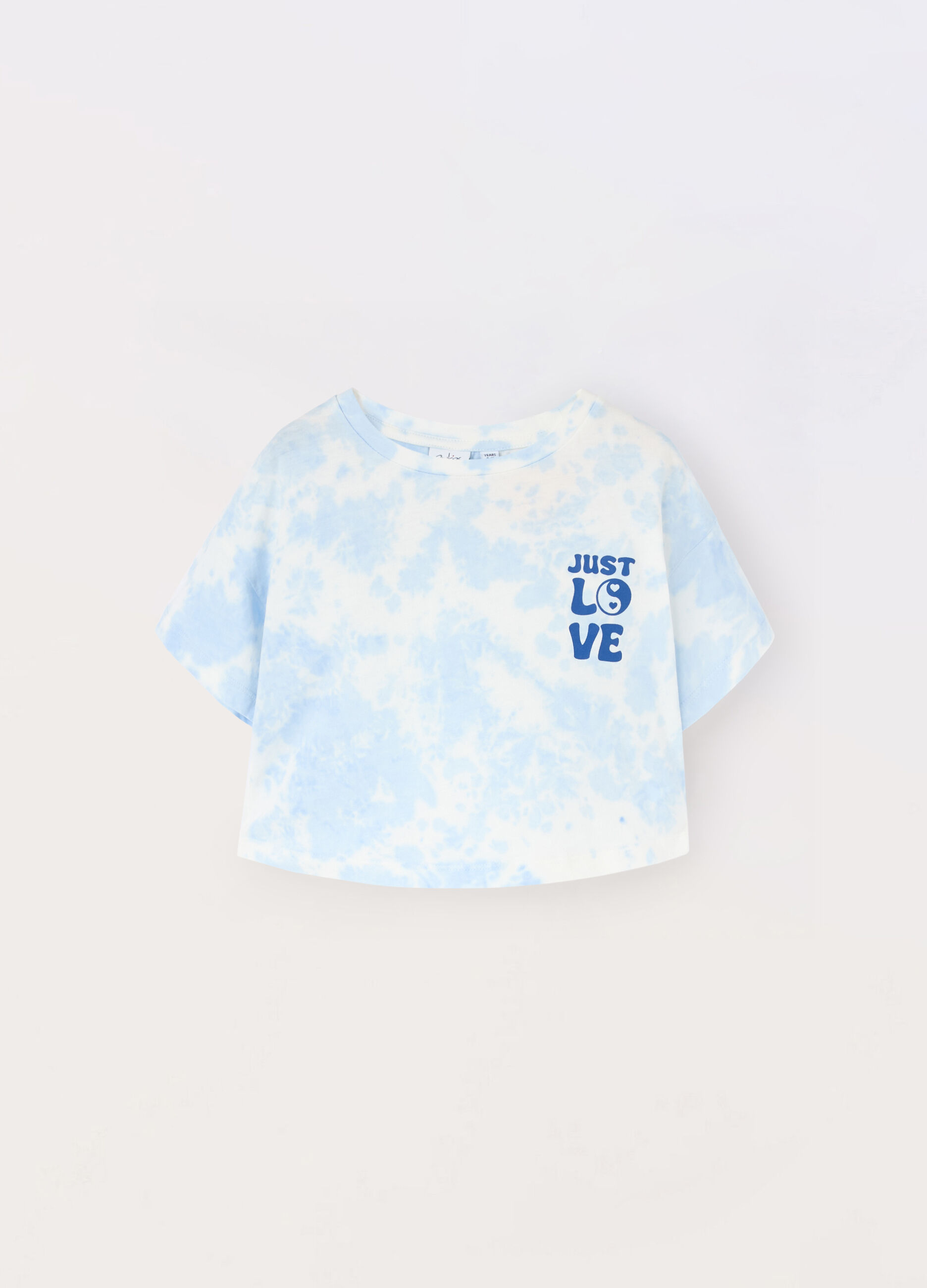 T-shirt in jersey di cotone stretch ragazza_0