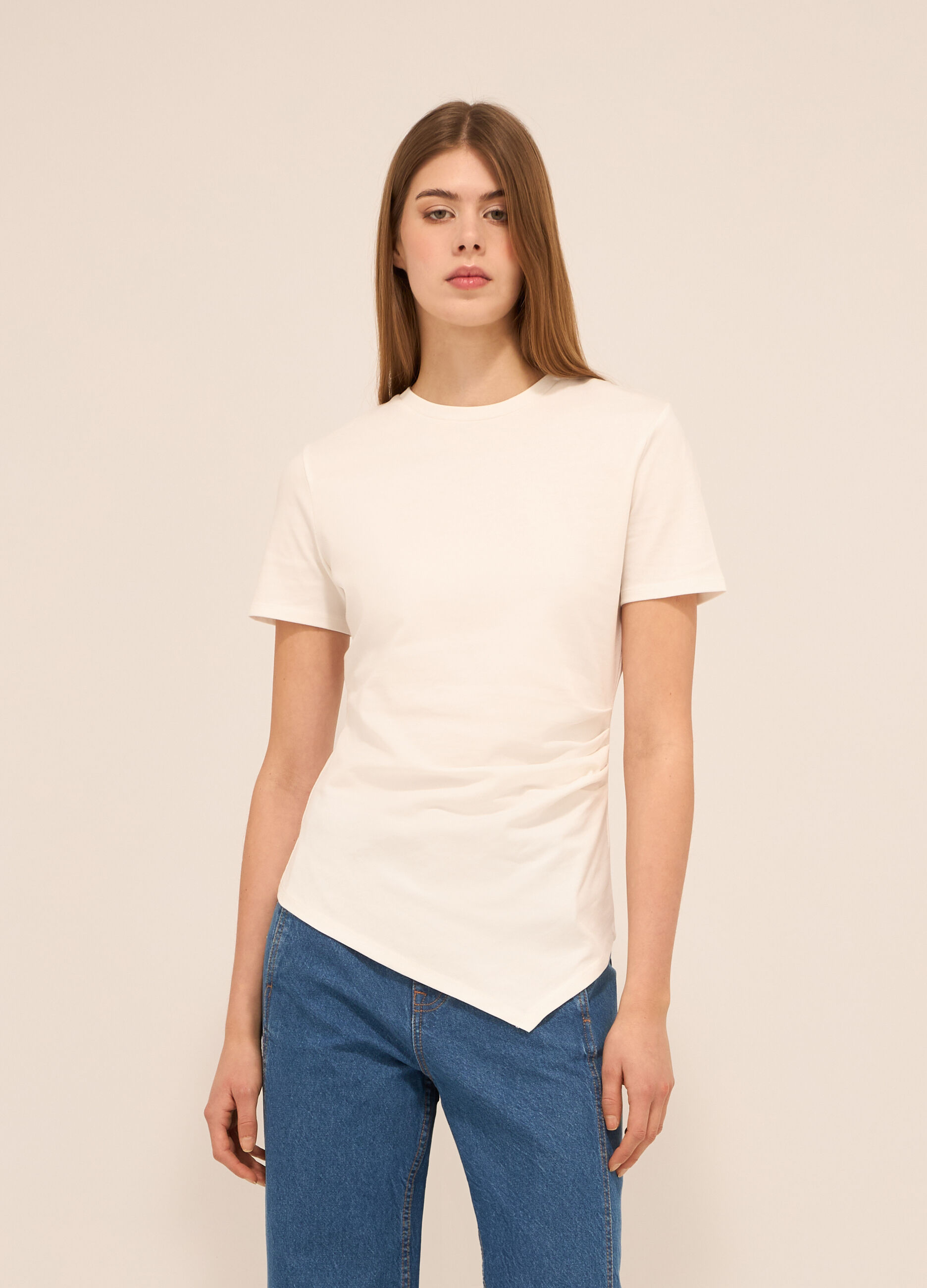T-shirt in puro cotone donna_0