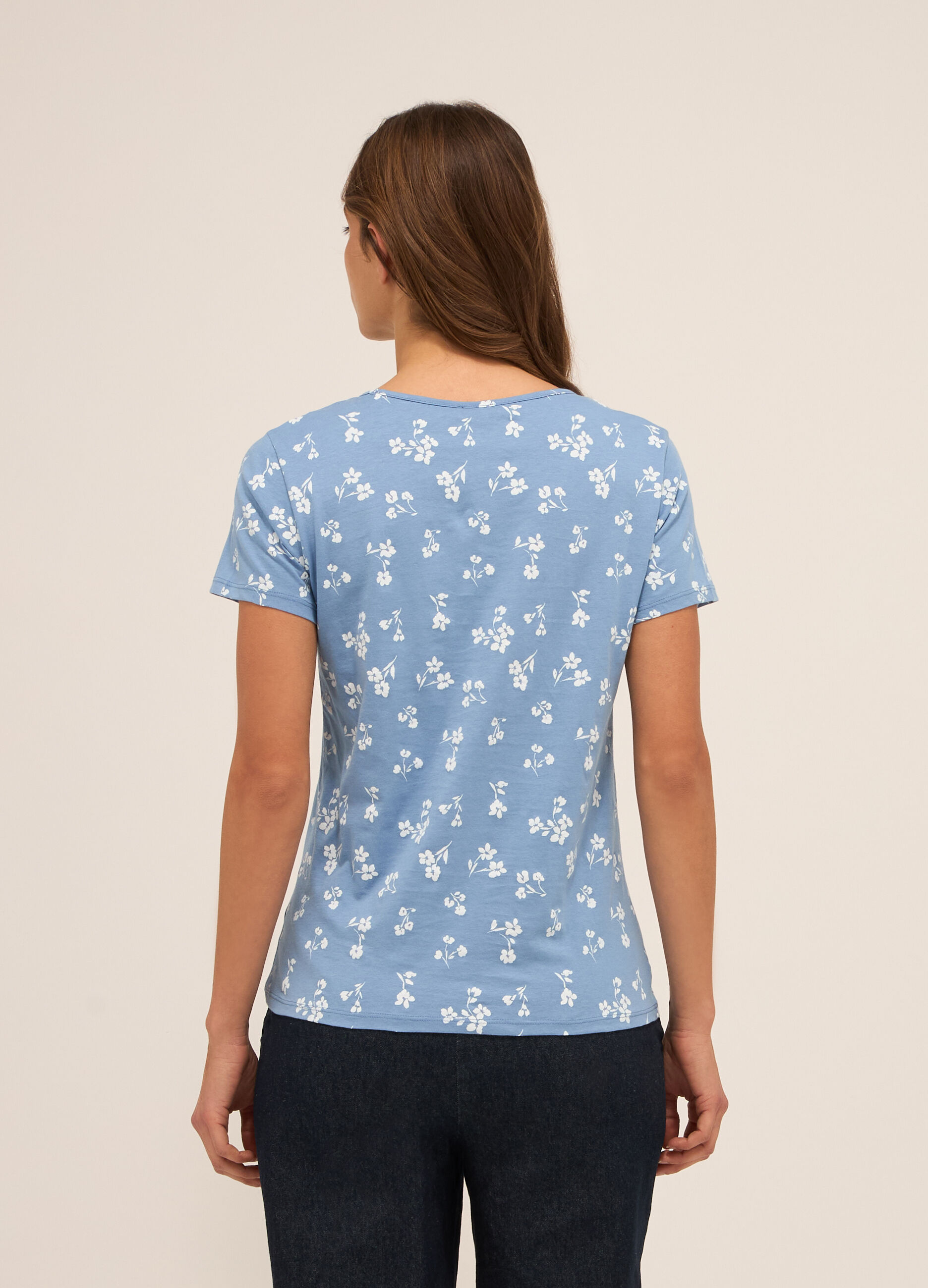 T-shirt in puro cotone donna_1