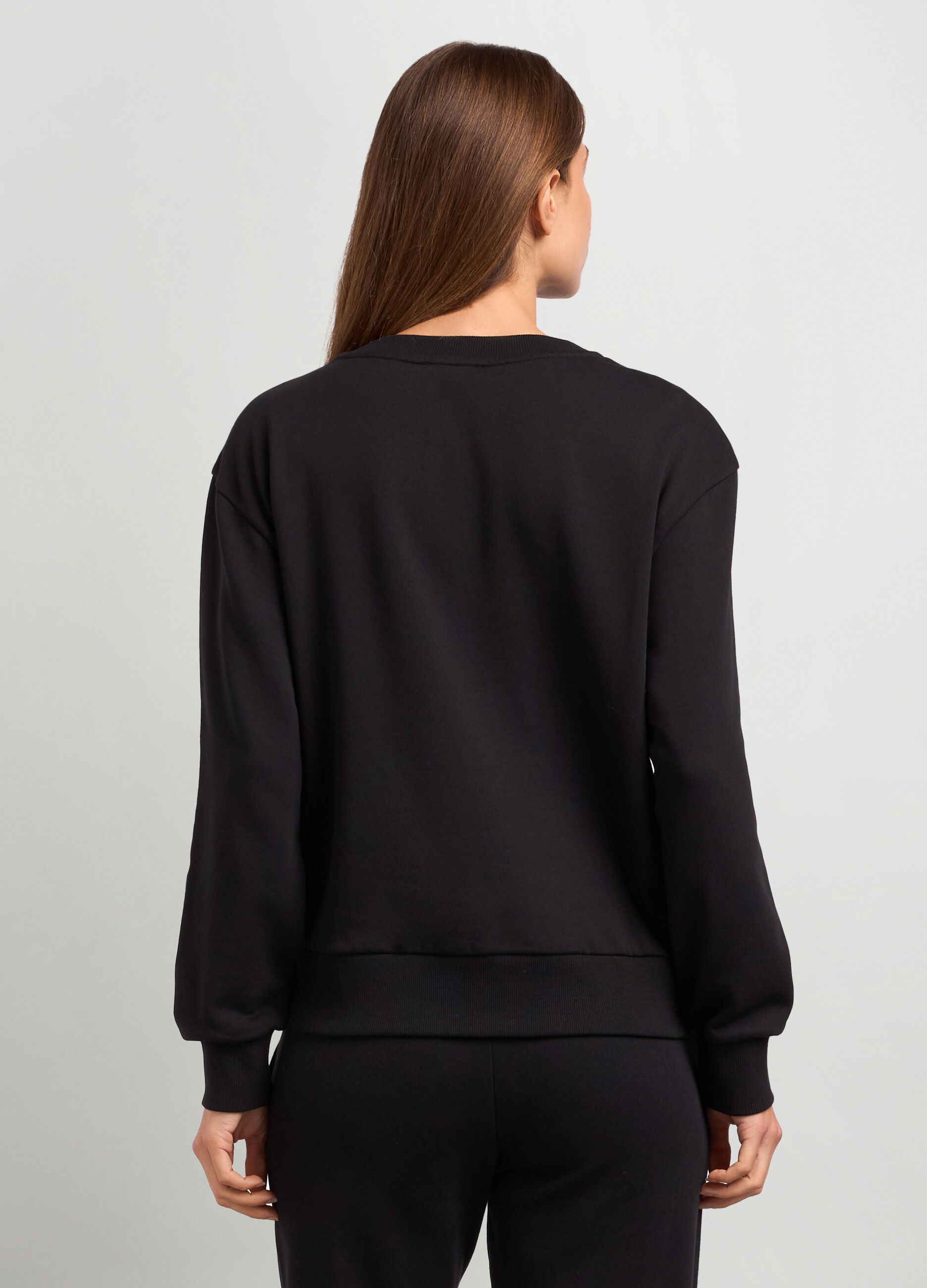 Felpa in french terry di puro cotone donna_1