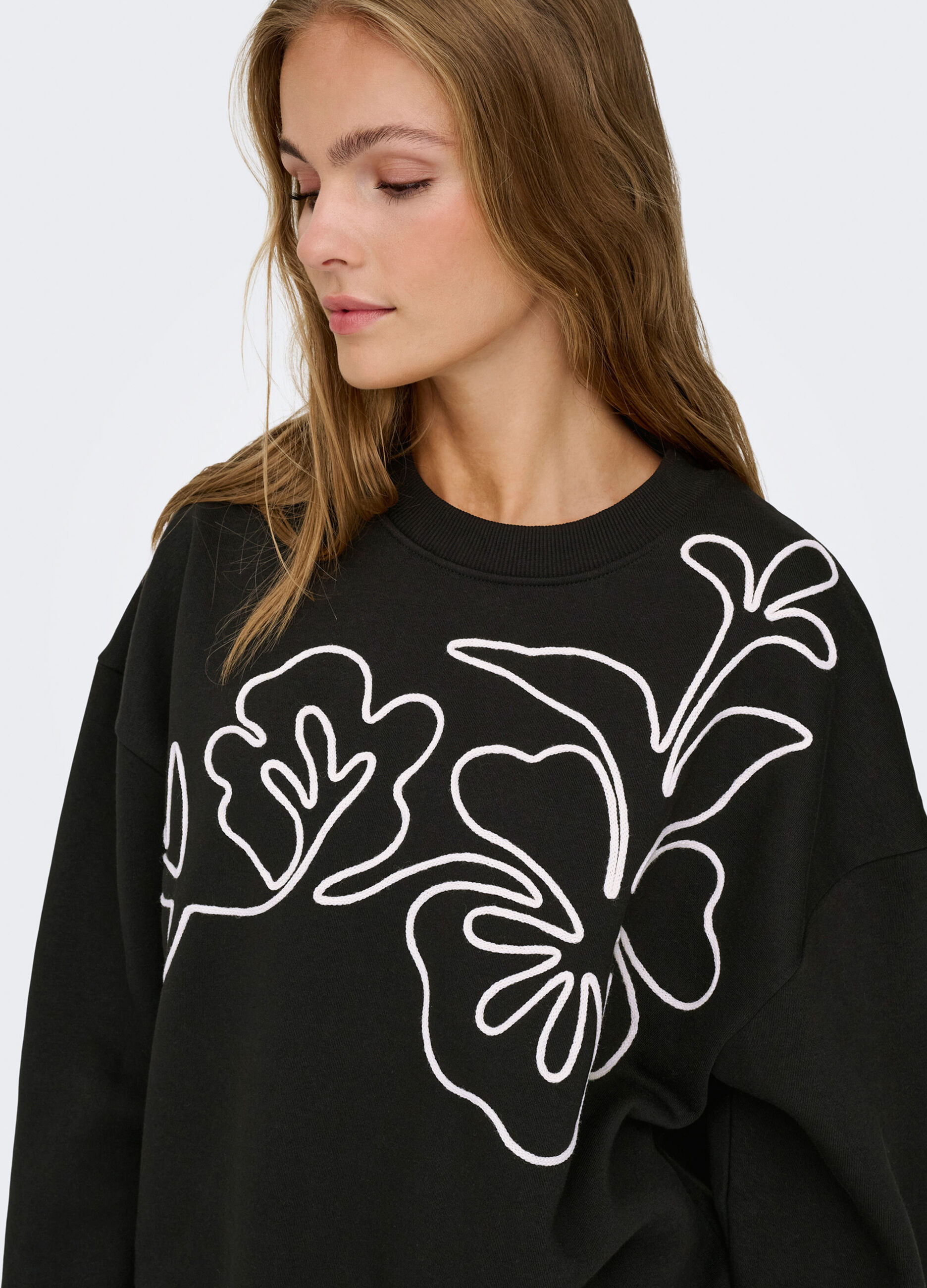 Felpa con ricamo donna_4