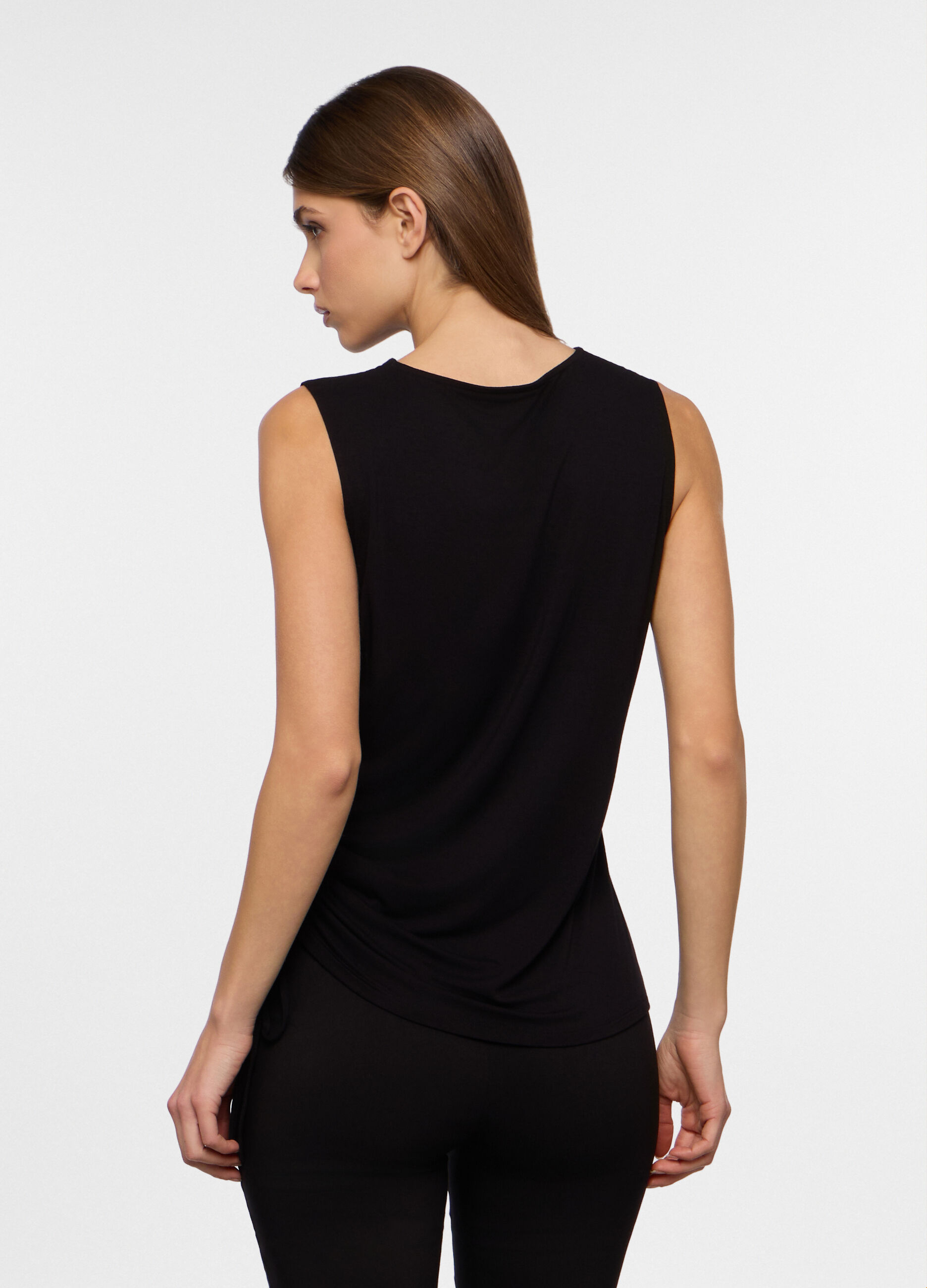 Canotta in viscosa stretch donna_1