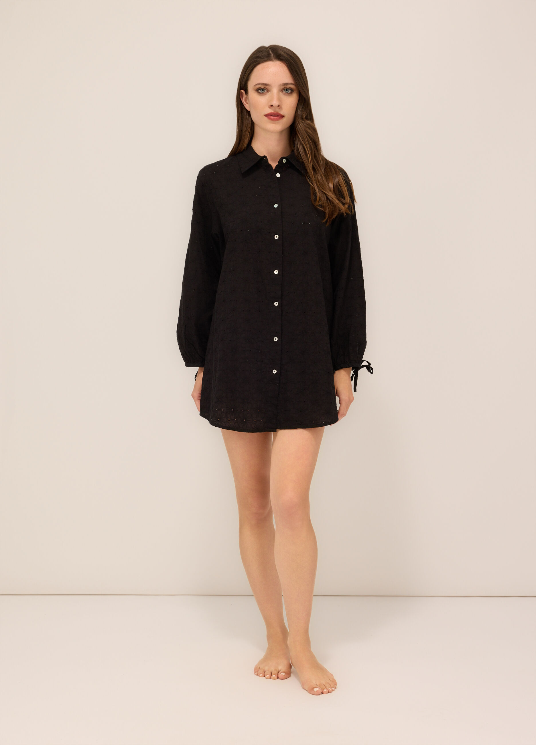 Copricostume in puro cotone sangallo donna_0