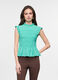 Blusa slim fit cr&ecirc;pe misto viscosa donna_0