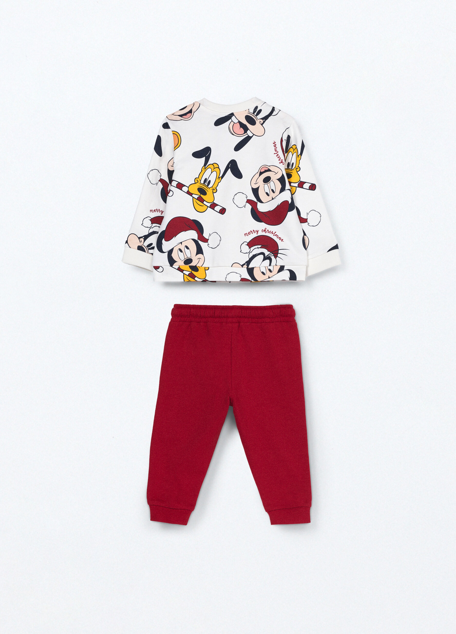 Jogging set in puro cotone fleece neonato_1