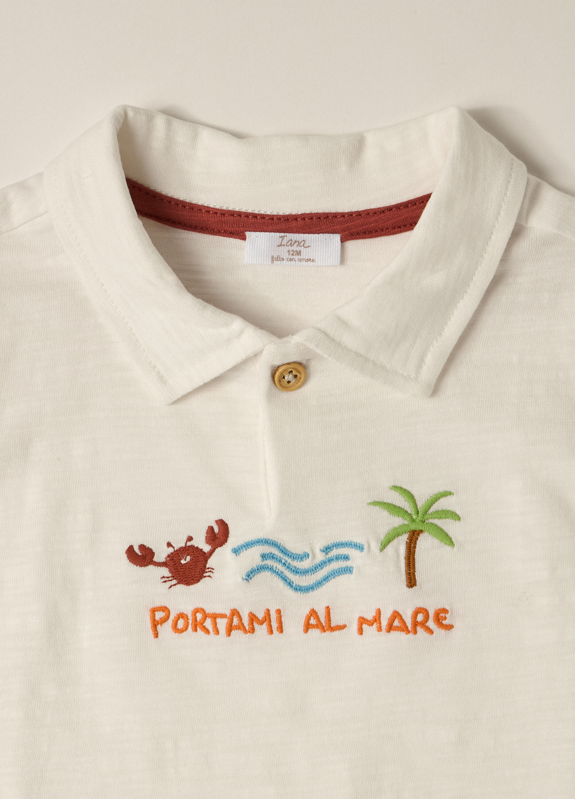 T-shirt in jersey di puro cotone IANA neonato_2