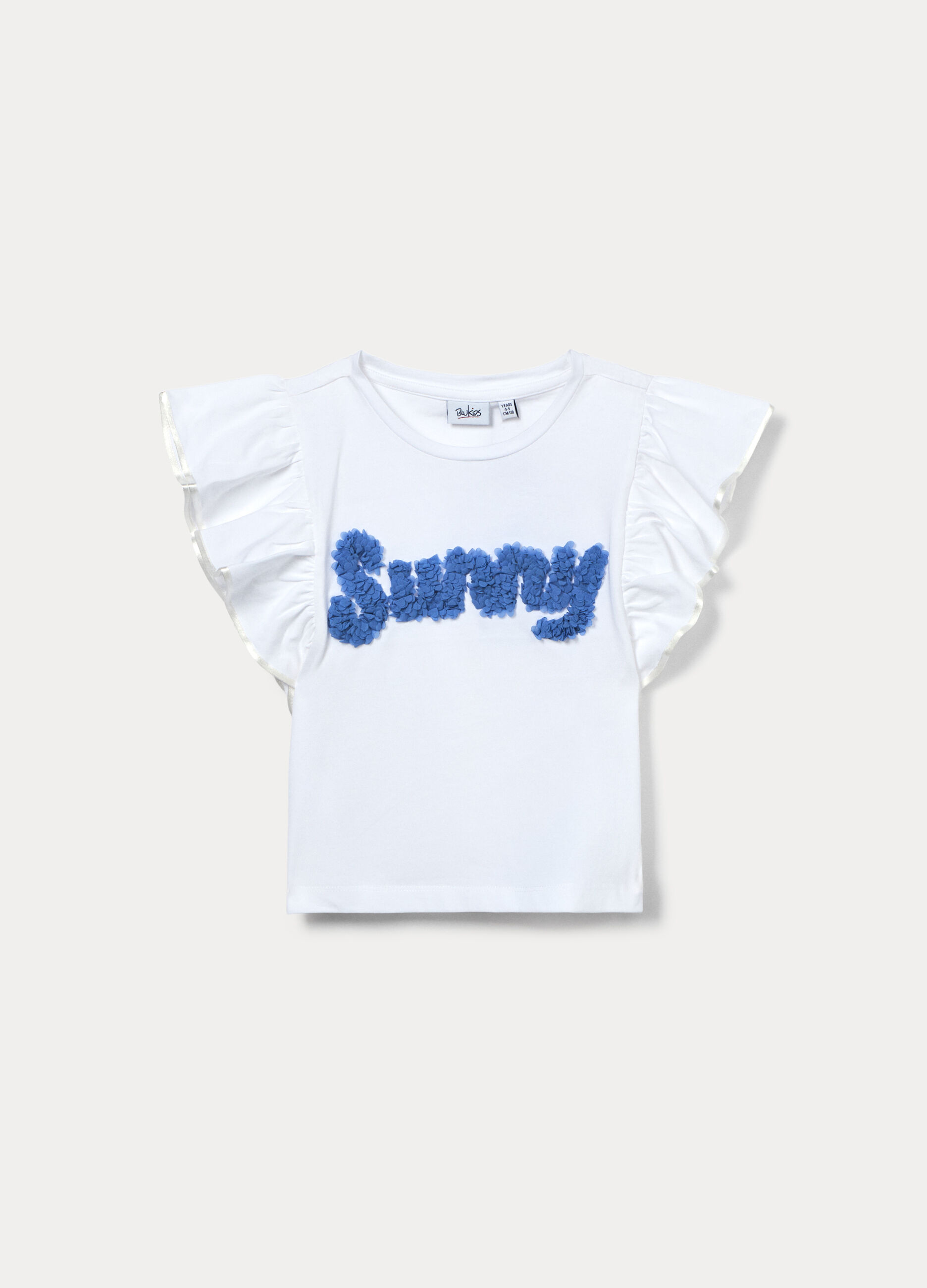 T-shirt in jersey di cotone stretch bambina_0