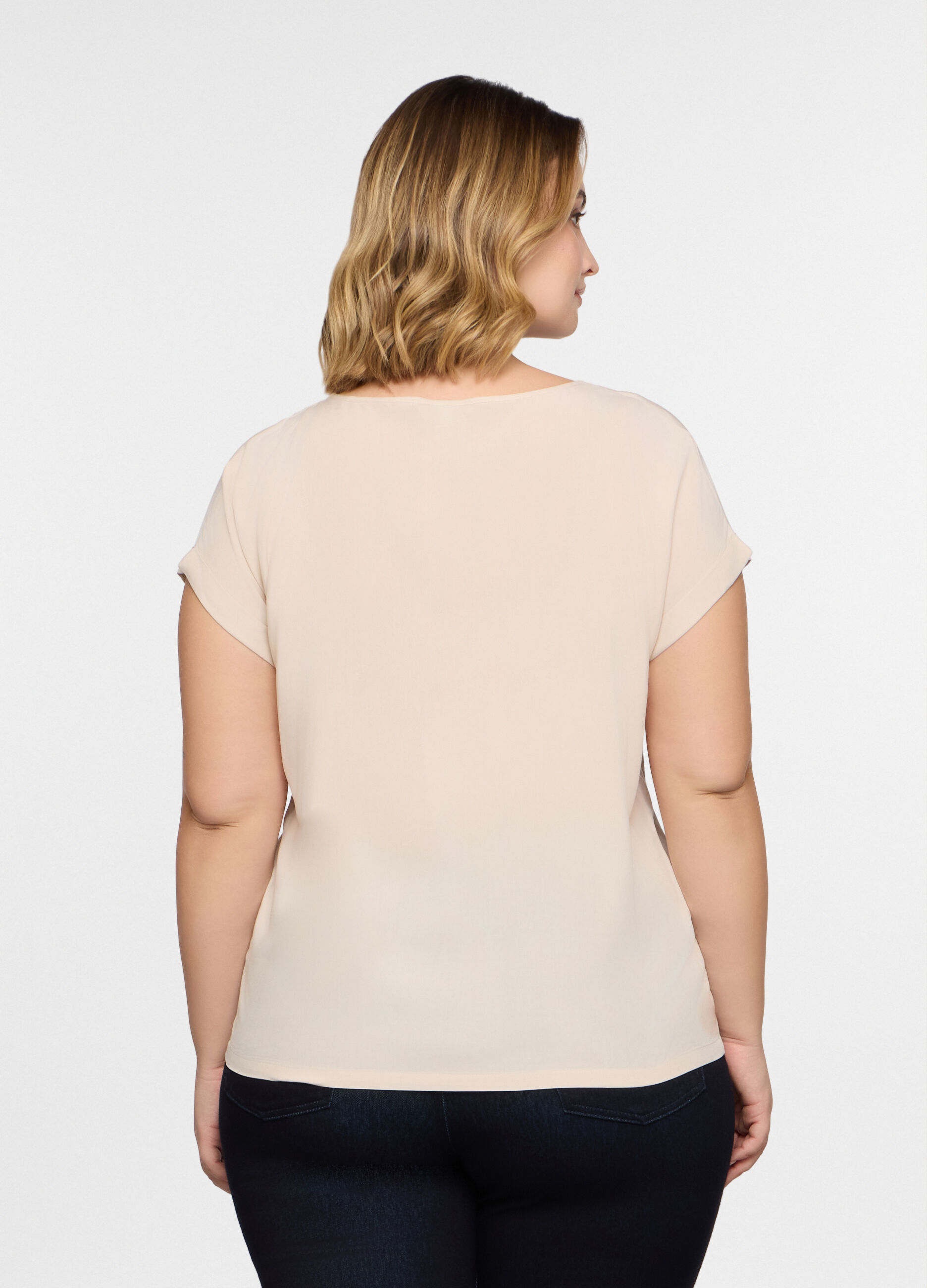 T-shirt girocollo donna curvy_1