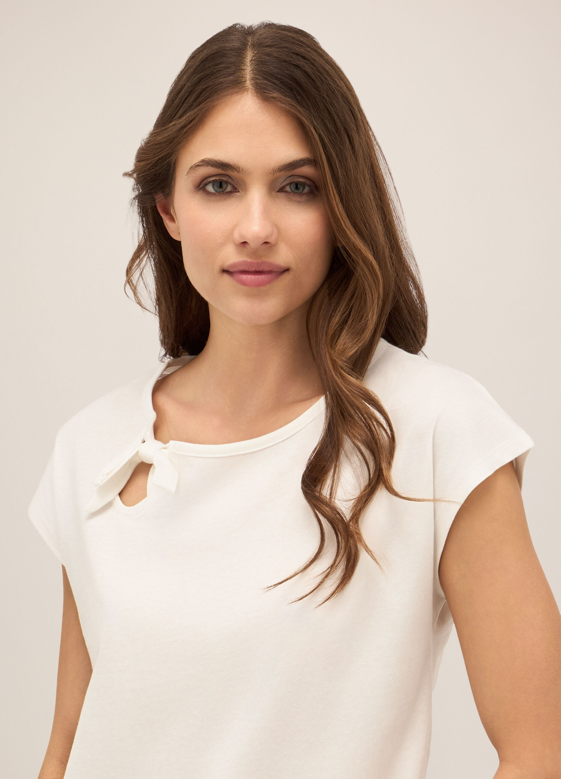 T-shirt in puro cotone donna_2