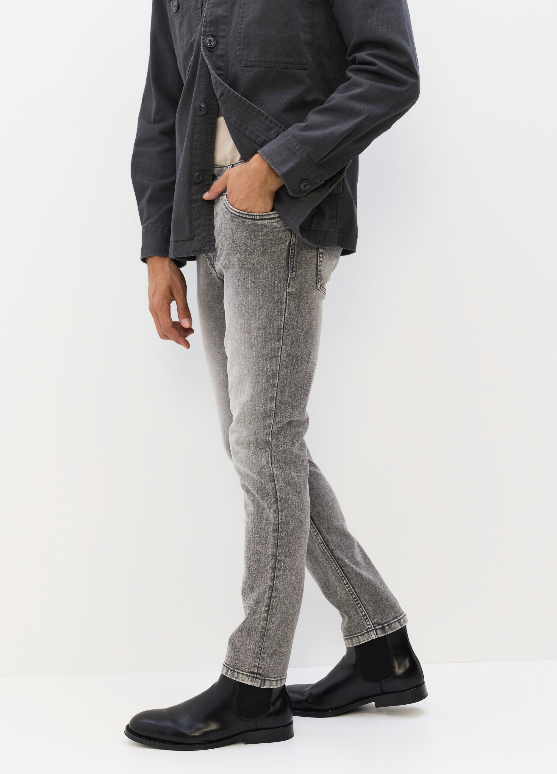 Jeans skinny fit in denim stretch uomo_3