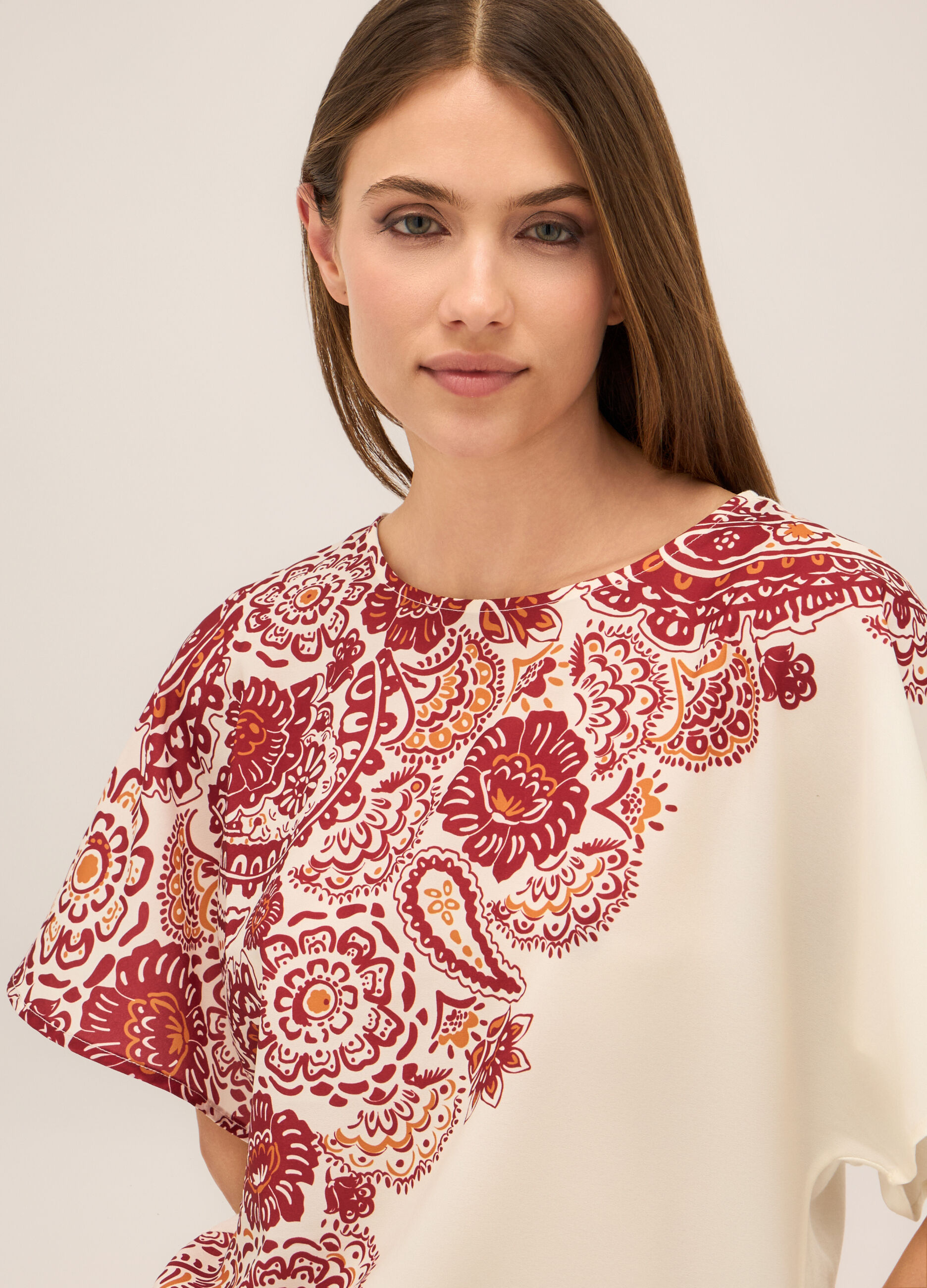 T-shirt in jersey di viscosa stretch donna_2
