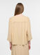 Camicia over fit con scollo a V in puro cotone donna_1