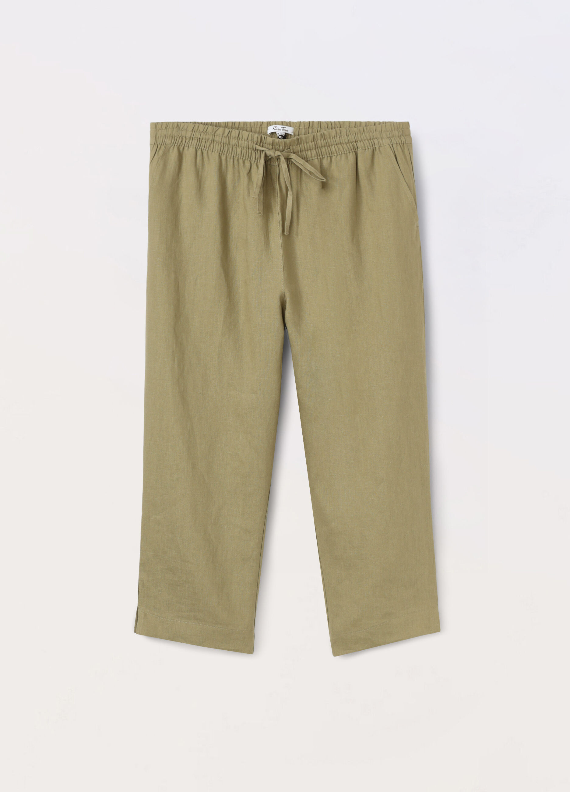 Pantaloni in puro lino donna curvy_0