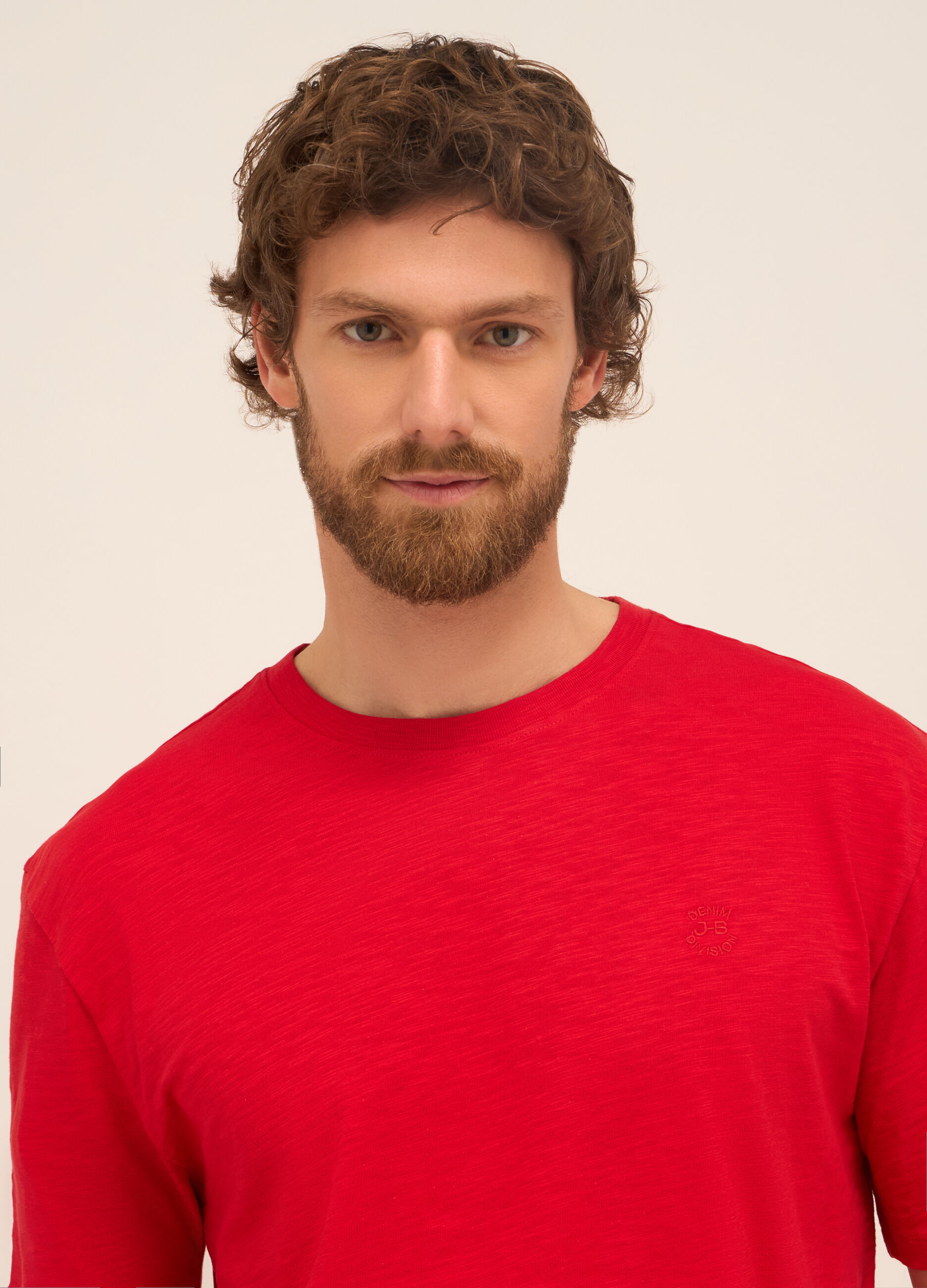 T-shirt in puro cotone con logo uomo_2