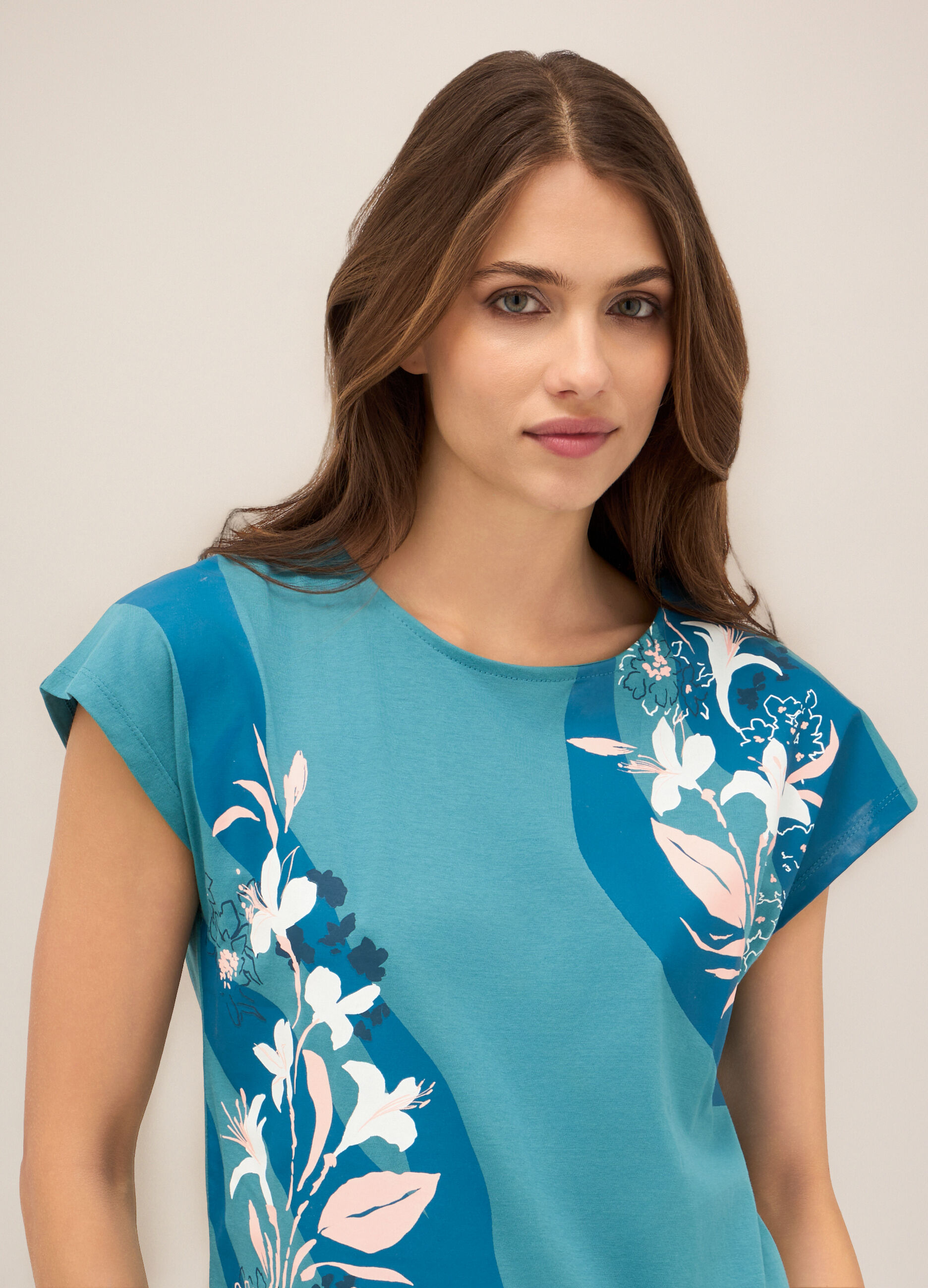 T-shirt in puro cotone donna_2