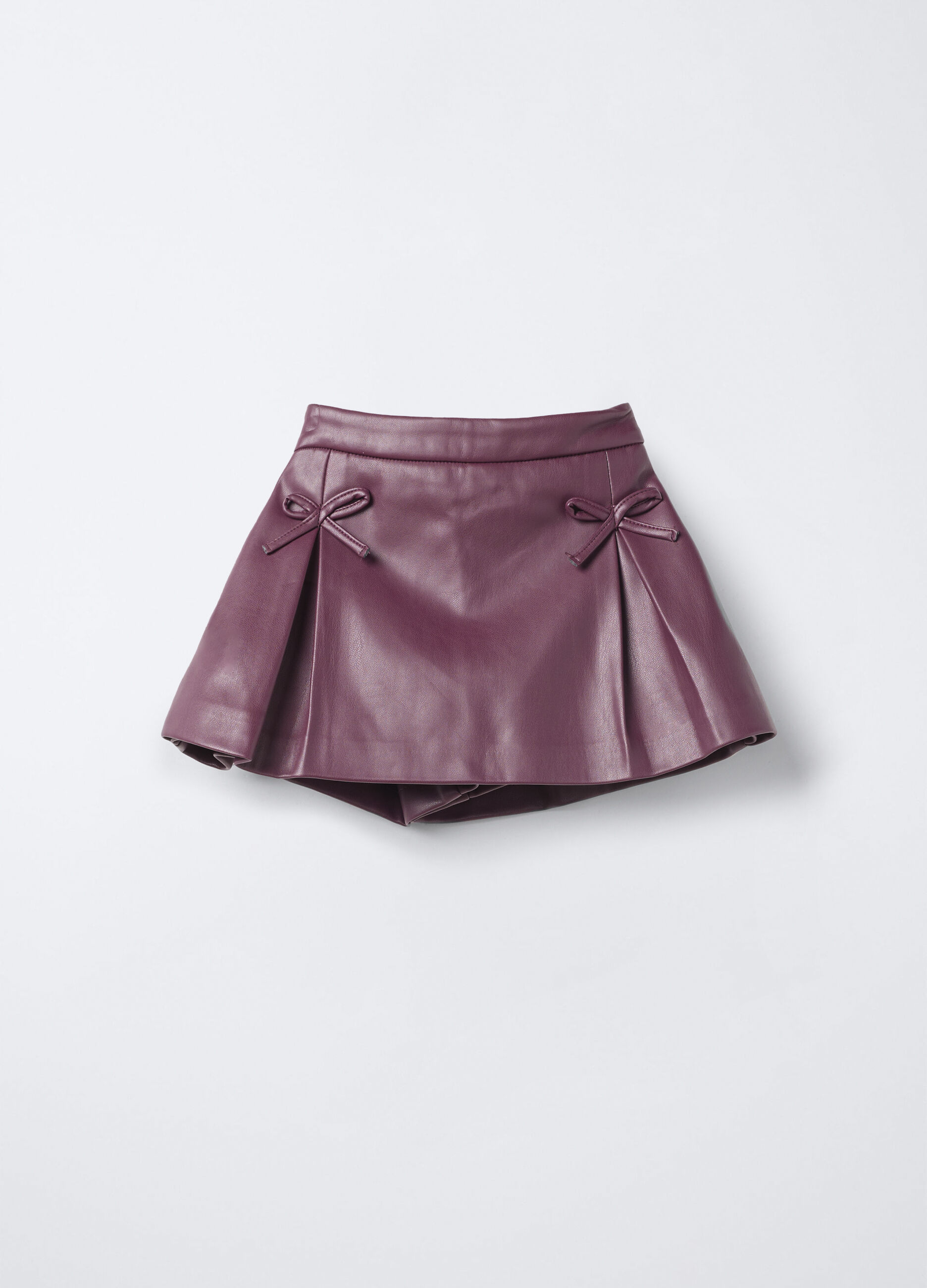 Gonna pantalone in eco pelle bimba_0