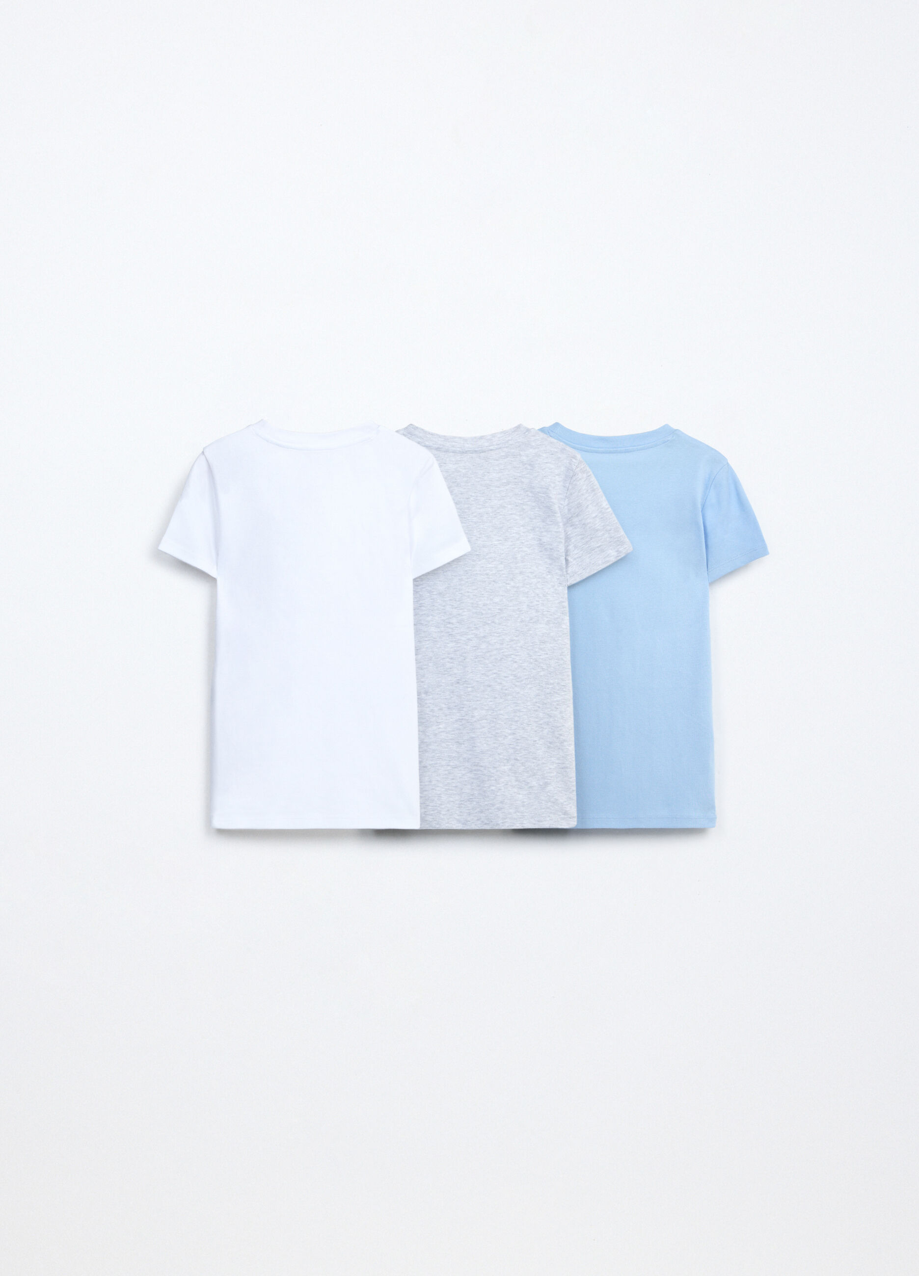 Pack 3 magliette intime in costina di puro cotone bambino_1
